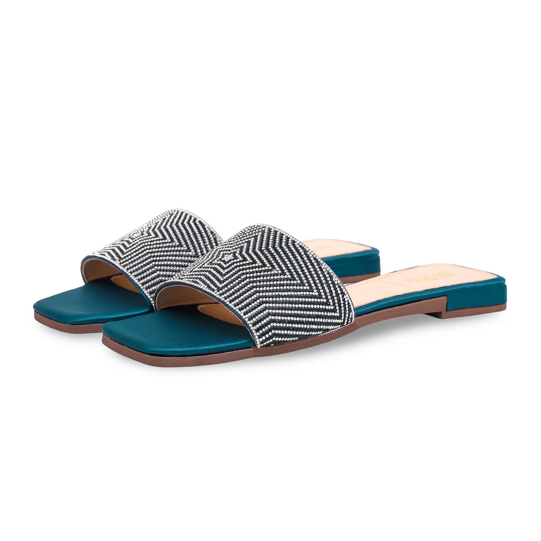 Seagreen Fancy Slipper FN7804 - Image 2