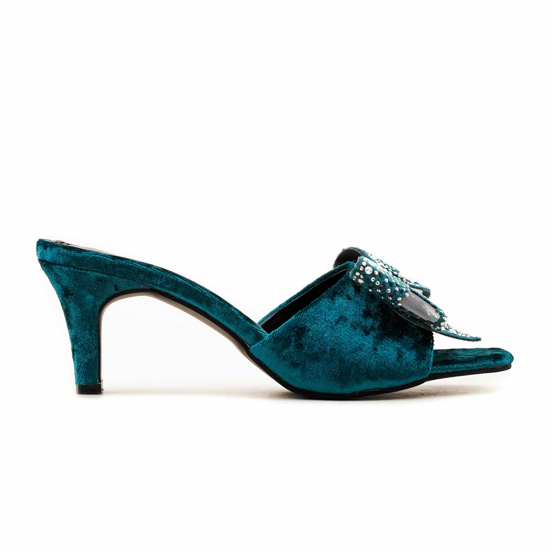 Seagreen Fancy Slipper For Women FN7969 - Image 2