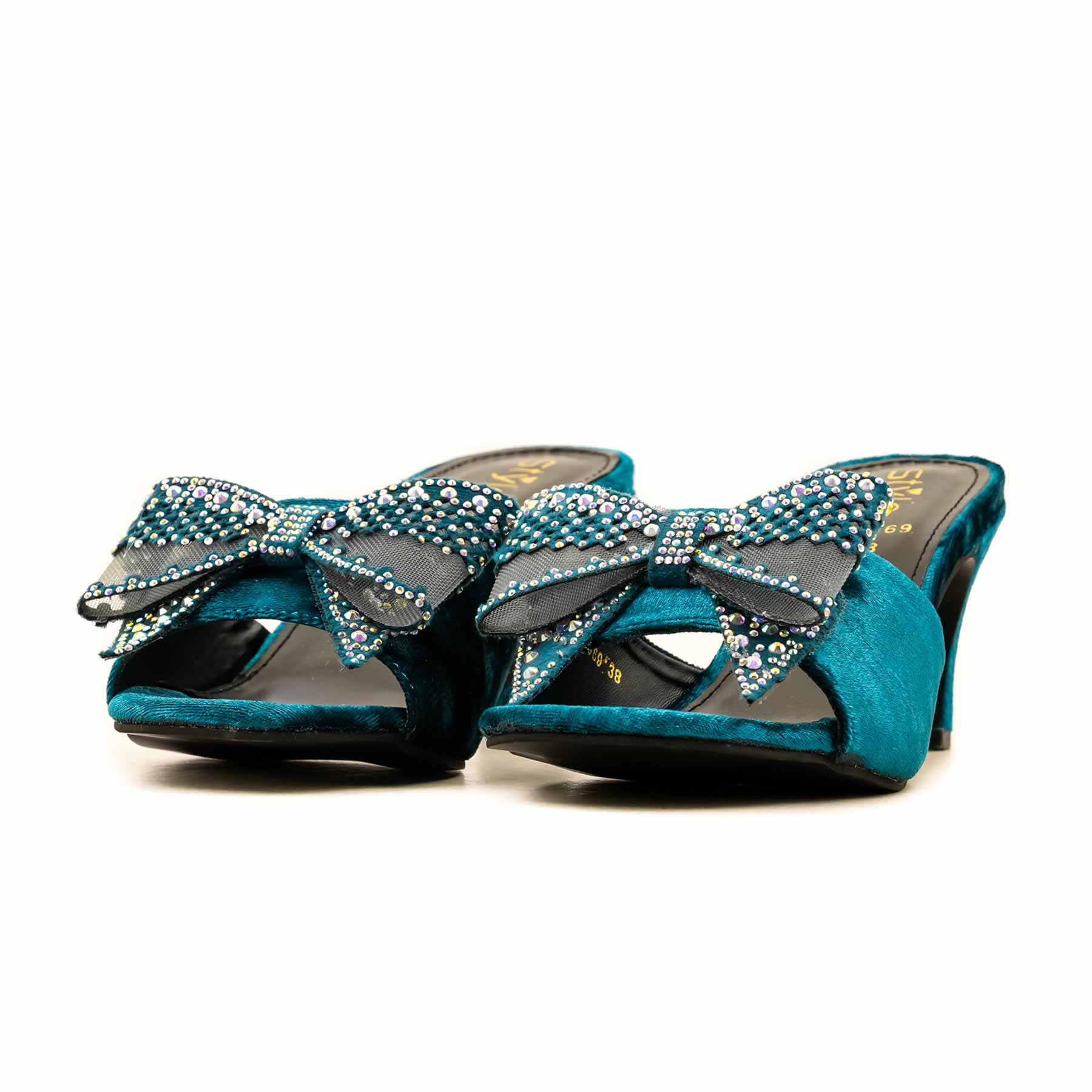 Seagreen Fancy Slipper For Women FN7969 - Image 3