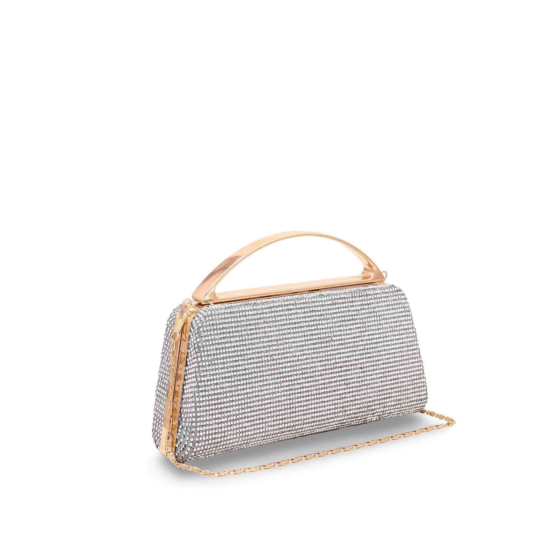 Silver Bridal Clutch P15192 - Image 2