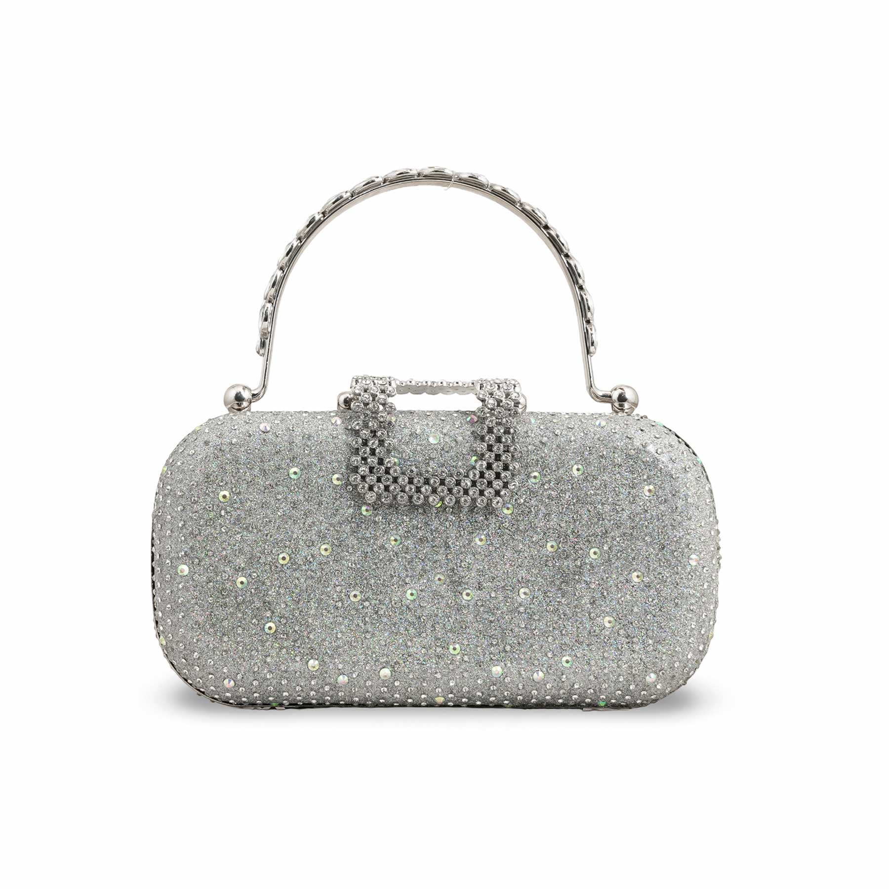 Silver Bridal Clutch P15386 - Image 2