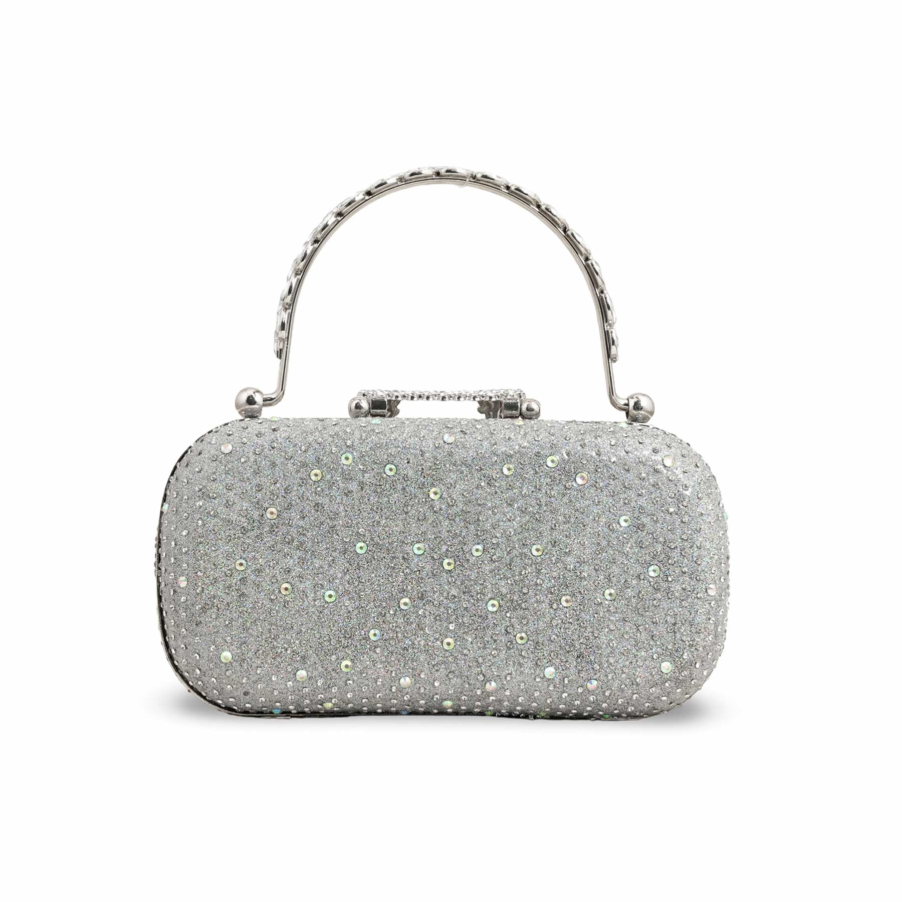 Silver Bridal Clutch P15386 - Image 4
