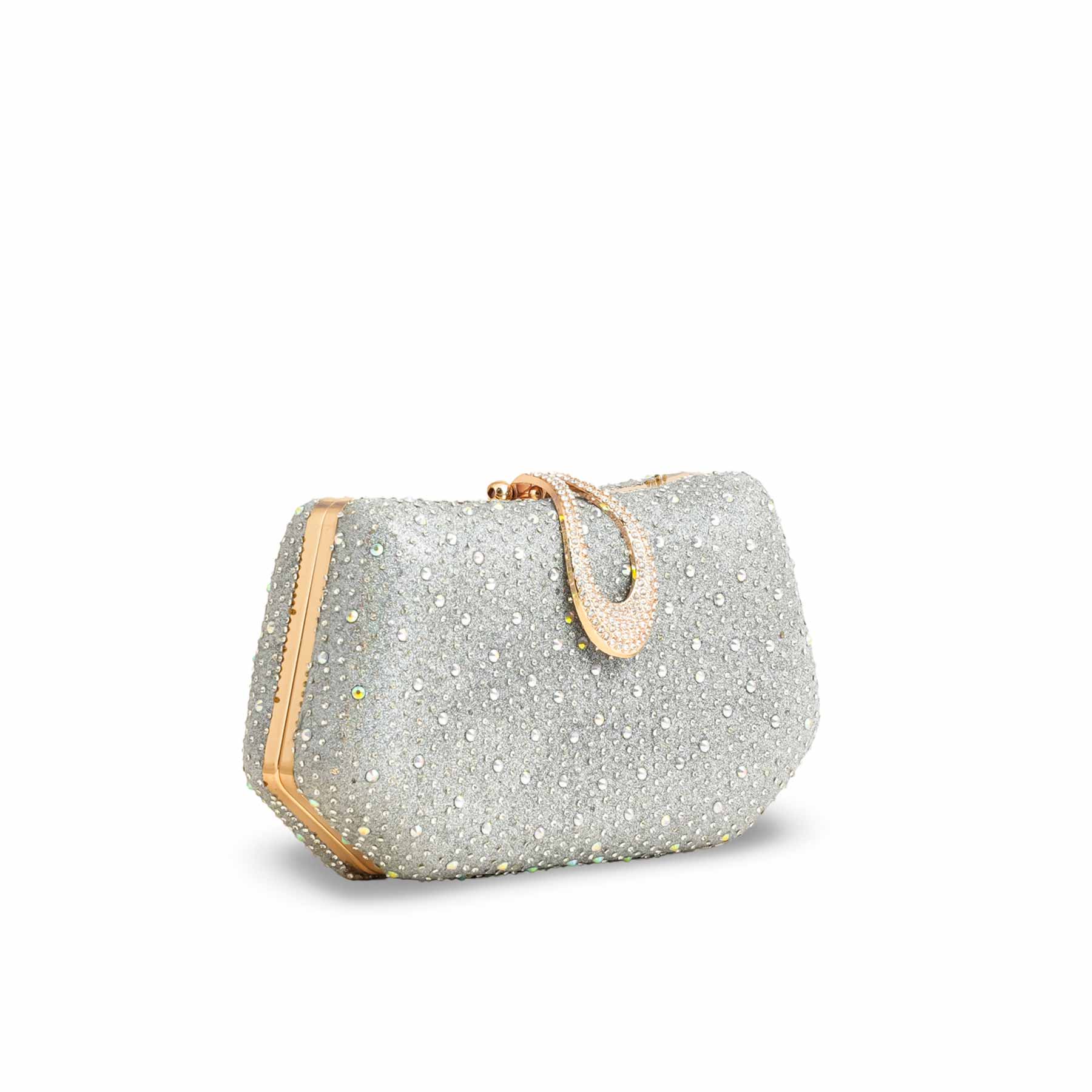 Silver Bridal Clutch P15387 - Image 2