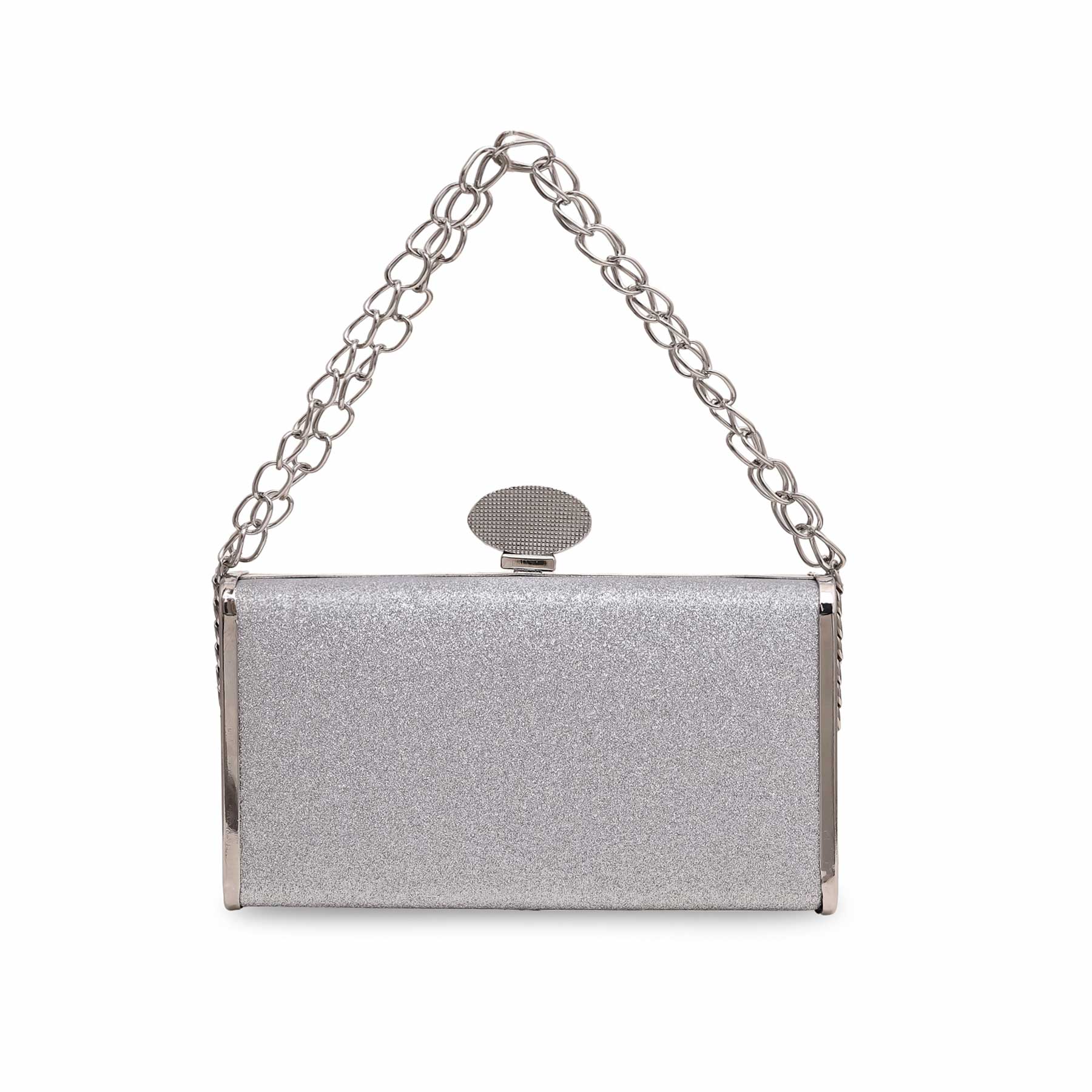 Silver Bridal Clutch P15562 - Image 3