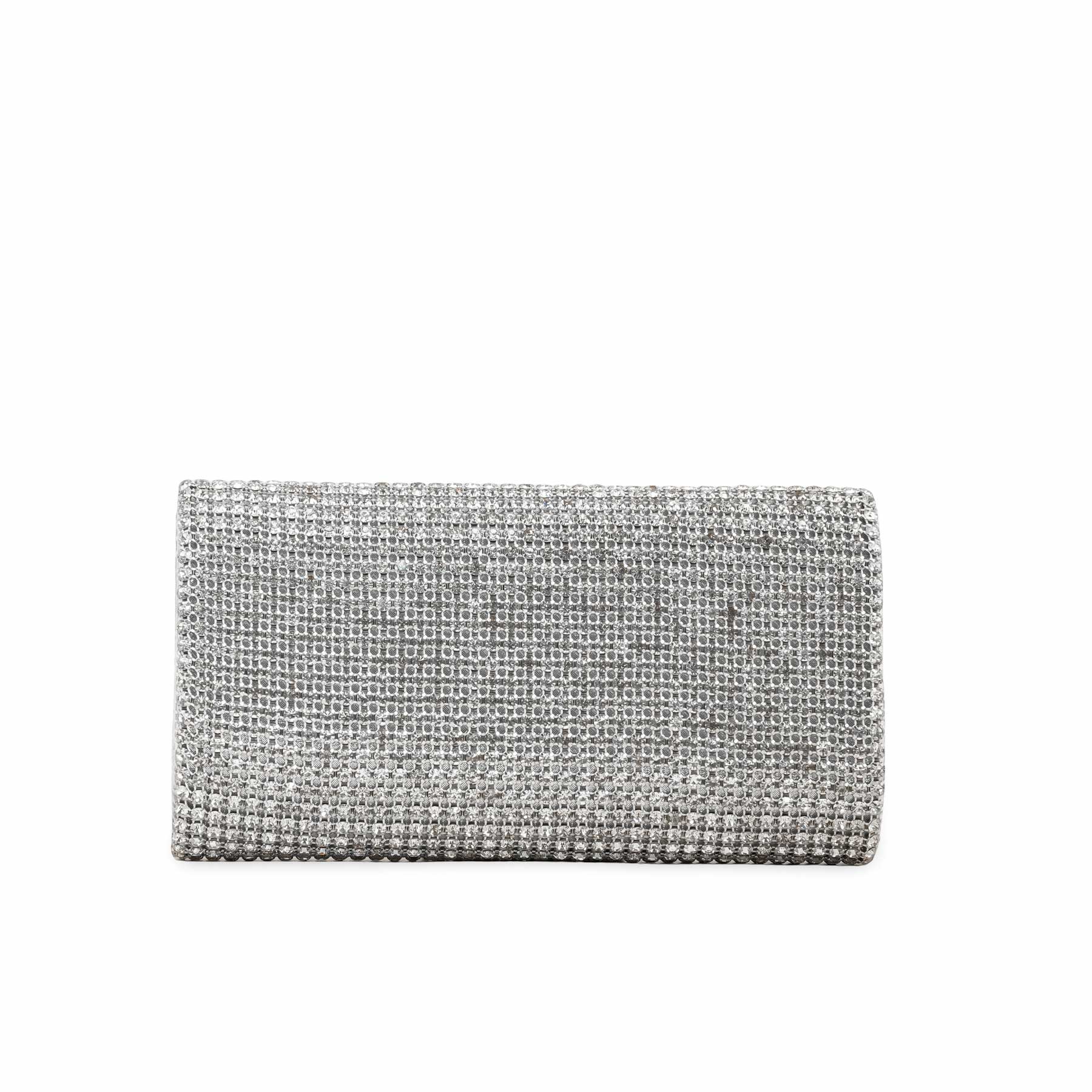 Silver Bridal Clutch P24226 - Image 4