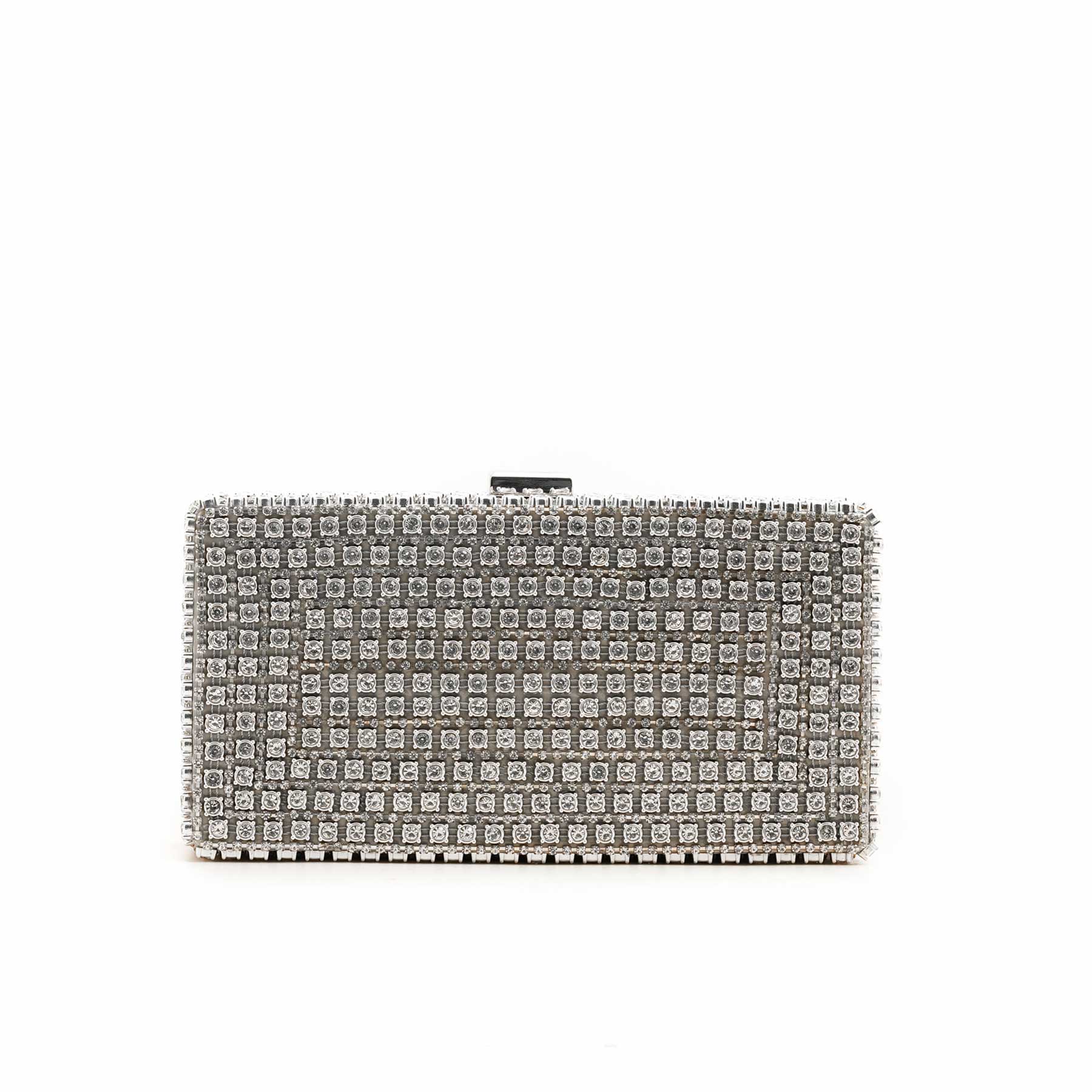Silver Bridal Clutch P24229 - Image 3