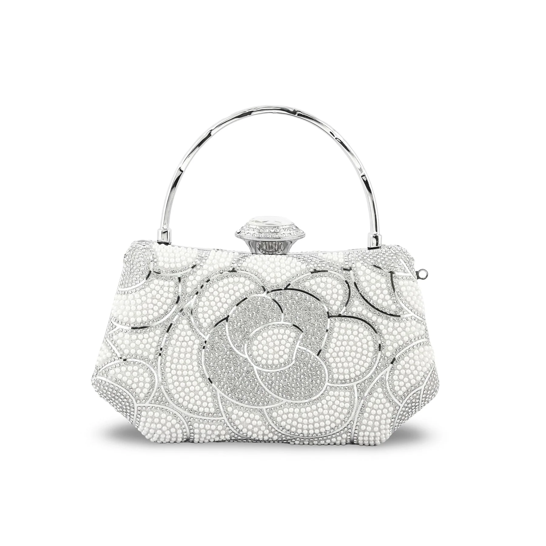 Silver Bridal Clutch p24252 - Image 2
