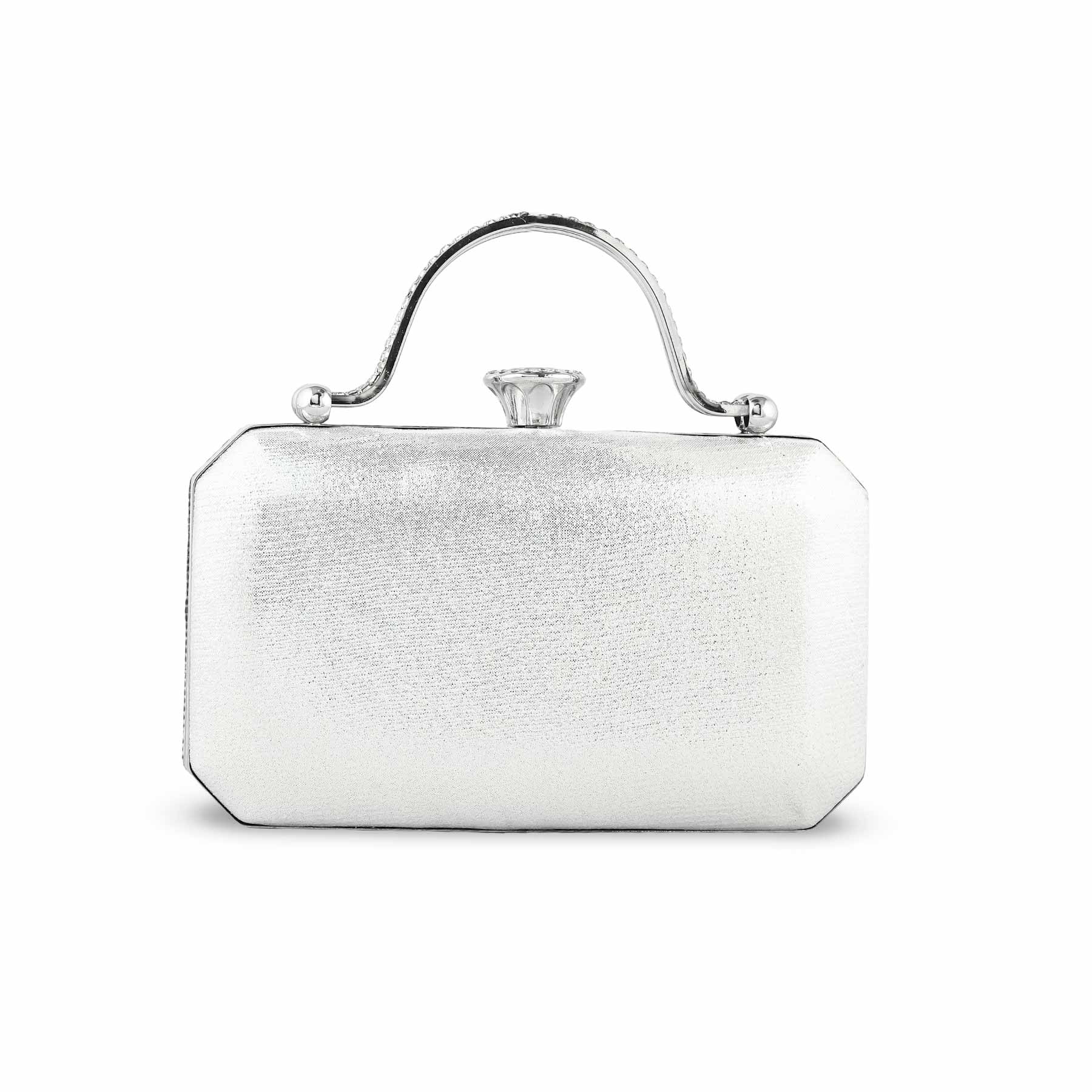 Silver Bridal Clutch p24259 - Image 4