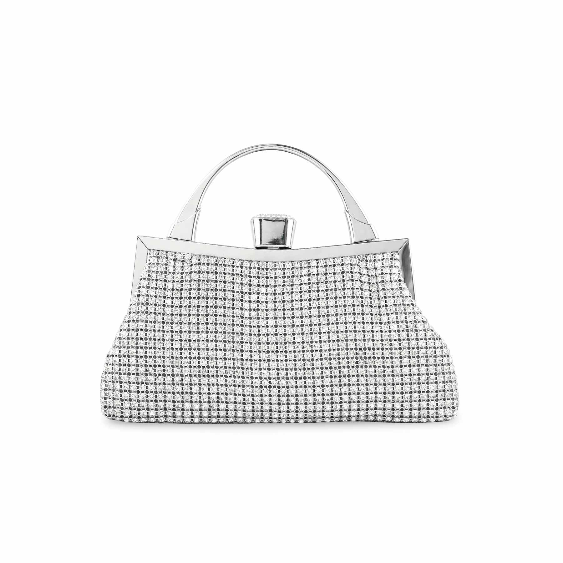 Silver Bridal Clutch p24267 - Image 4