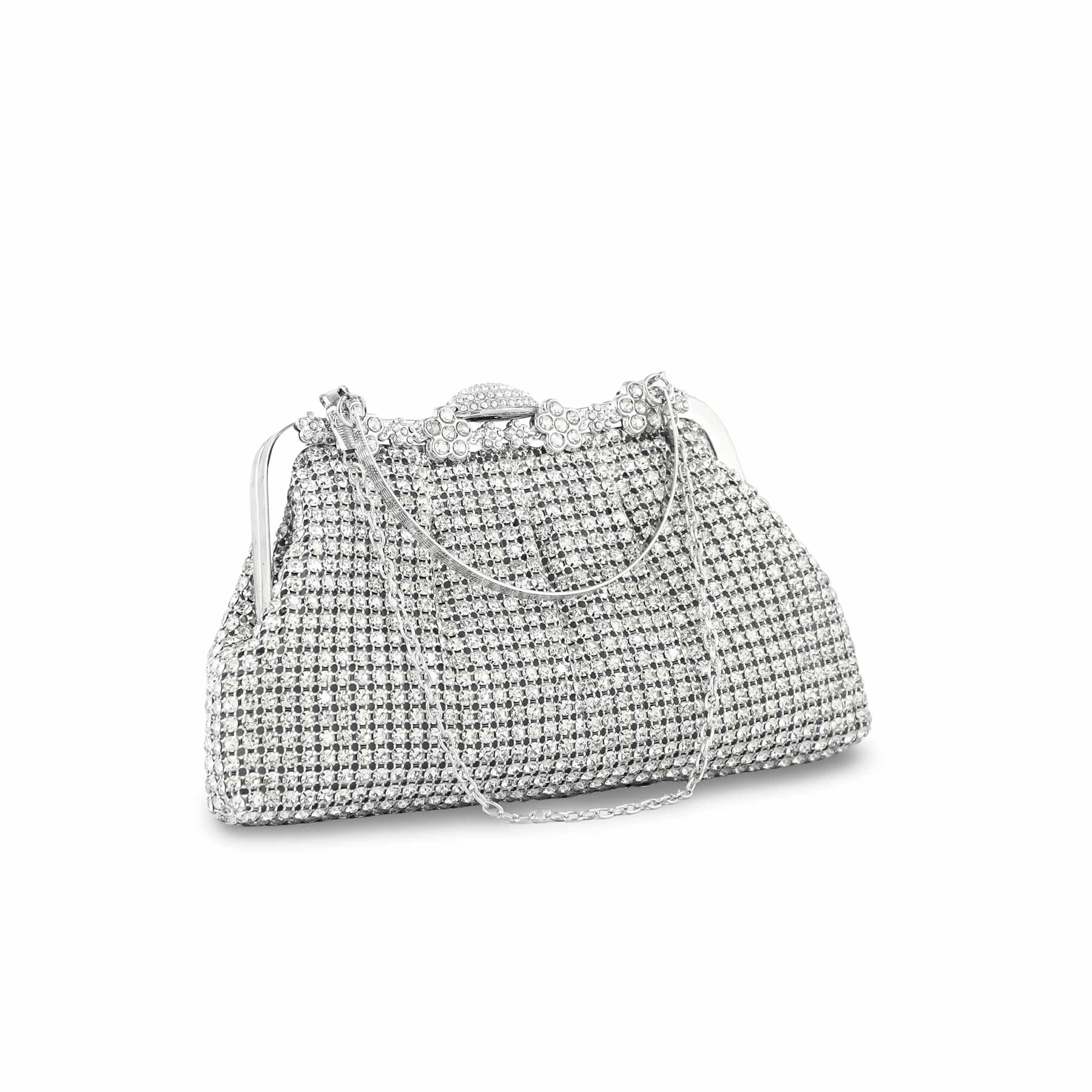 Silver Bridal Clutch p24269 - Image 2
