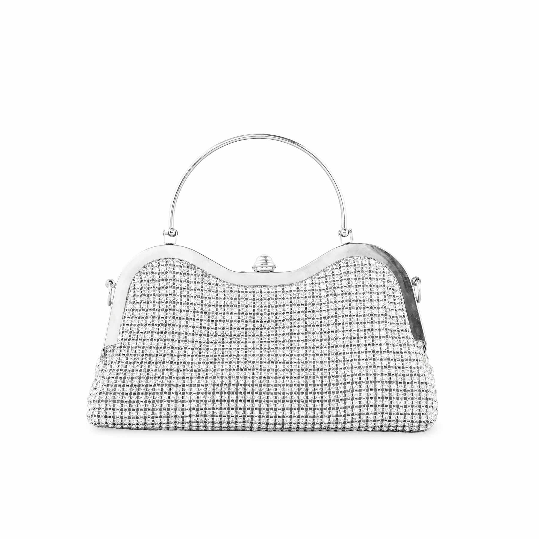 Silver Bridal Clutch P24294 - Image 2