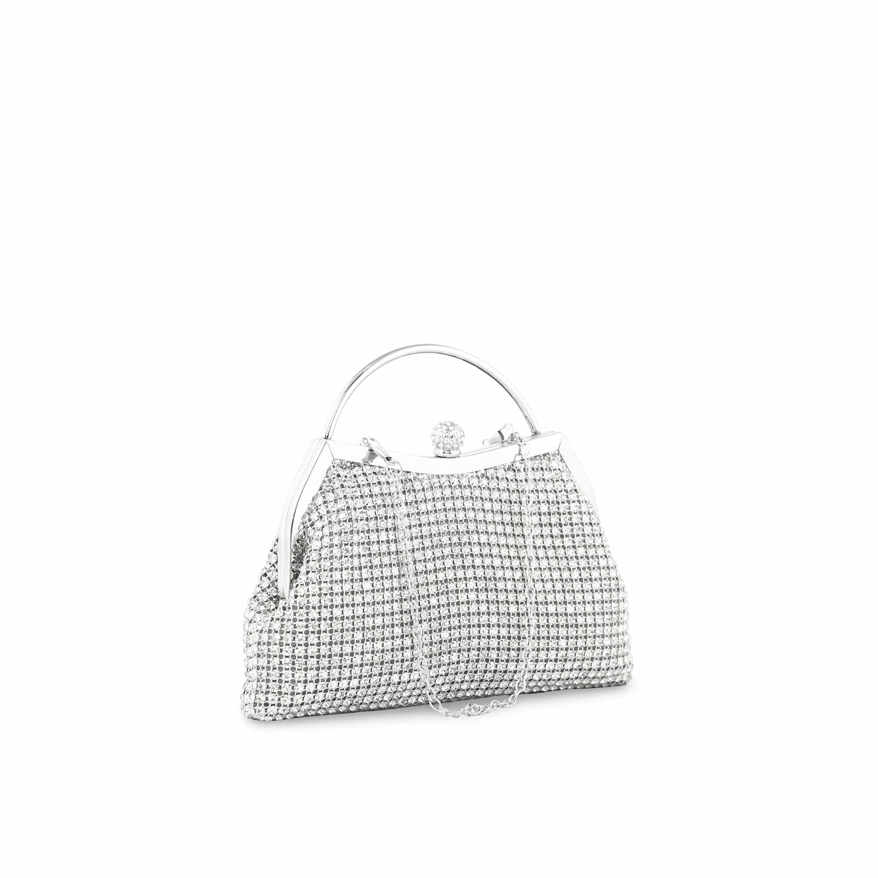 Silver Bridal Clutch P24315 - Image 3