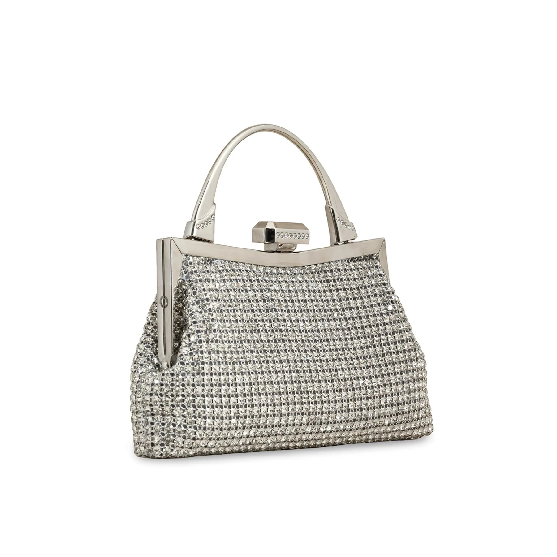 Silver Bridal Clutch p24320 - Image 3