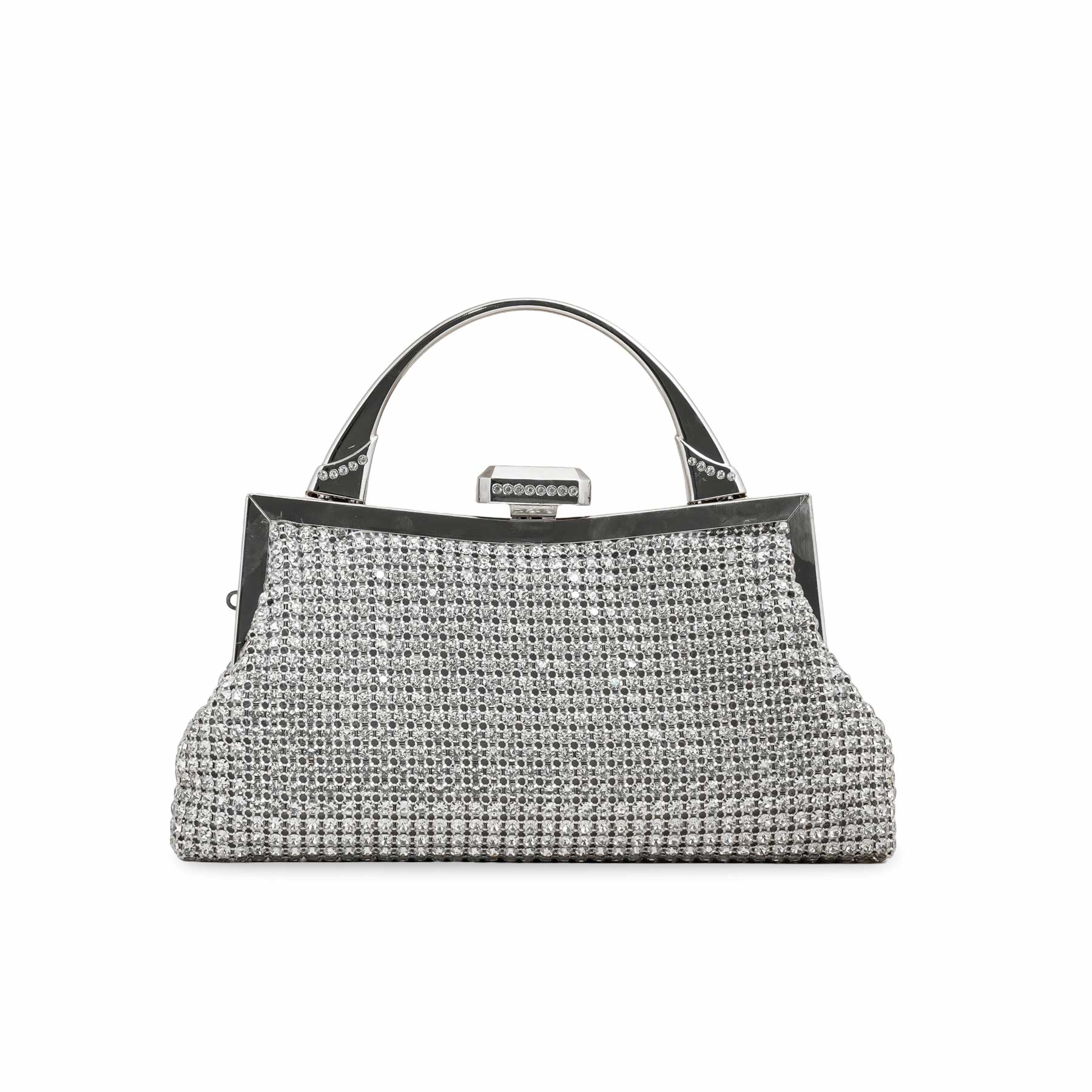Silver Bridal Clutch p24320 - Image 4