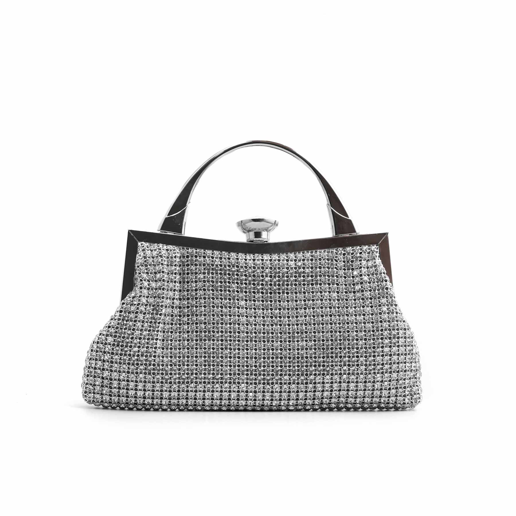 Silver Bridal Clutch P24321 - Image 2