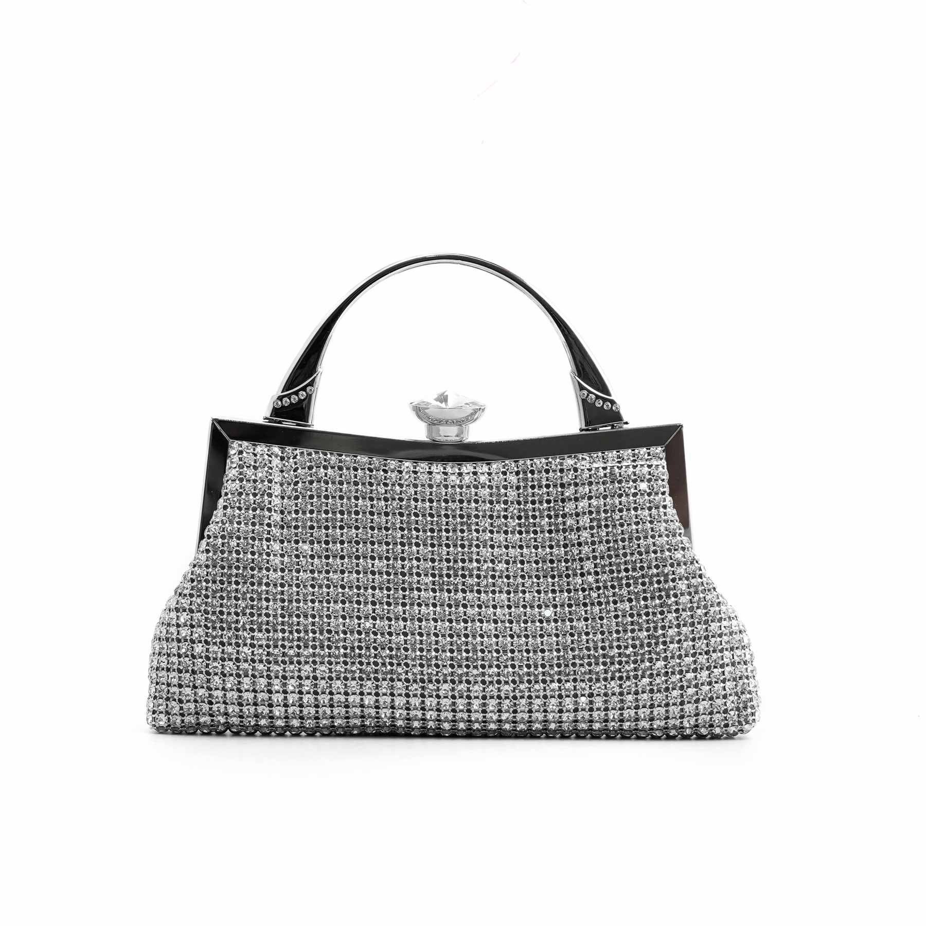 Silver Bridal Clutch P24321 - Image 4