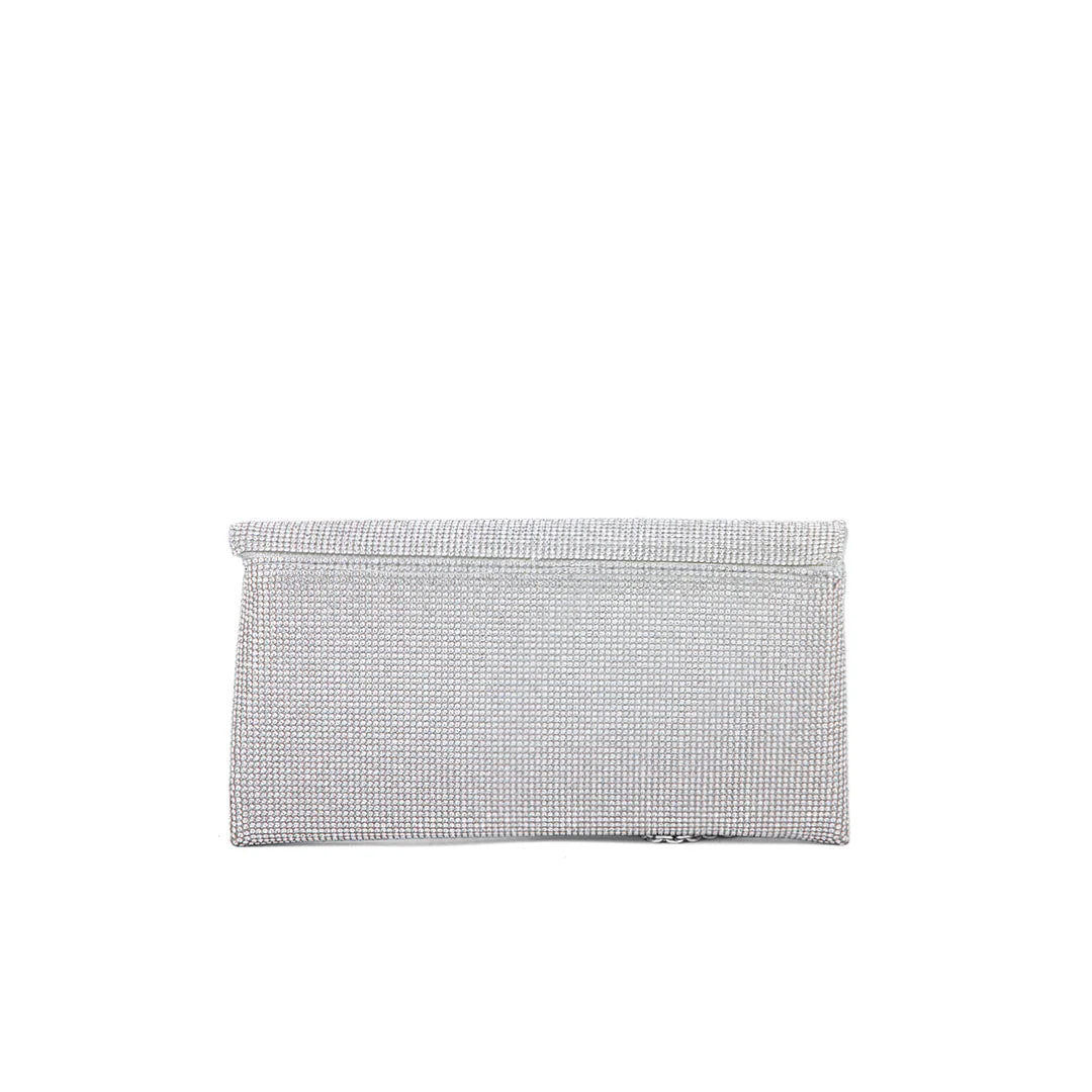 Silver Bridal Clutch P24322 - Image 3