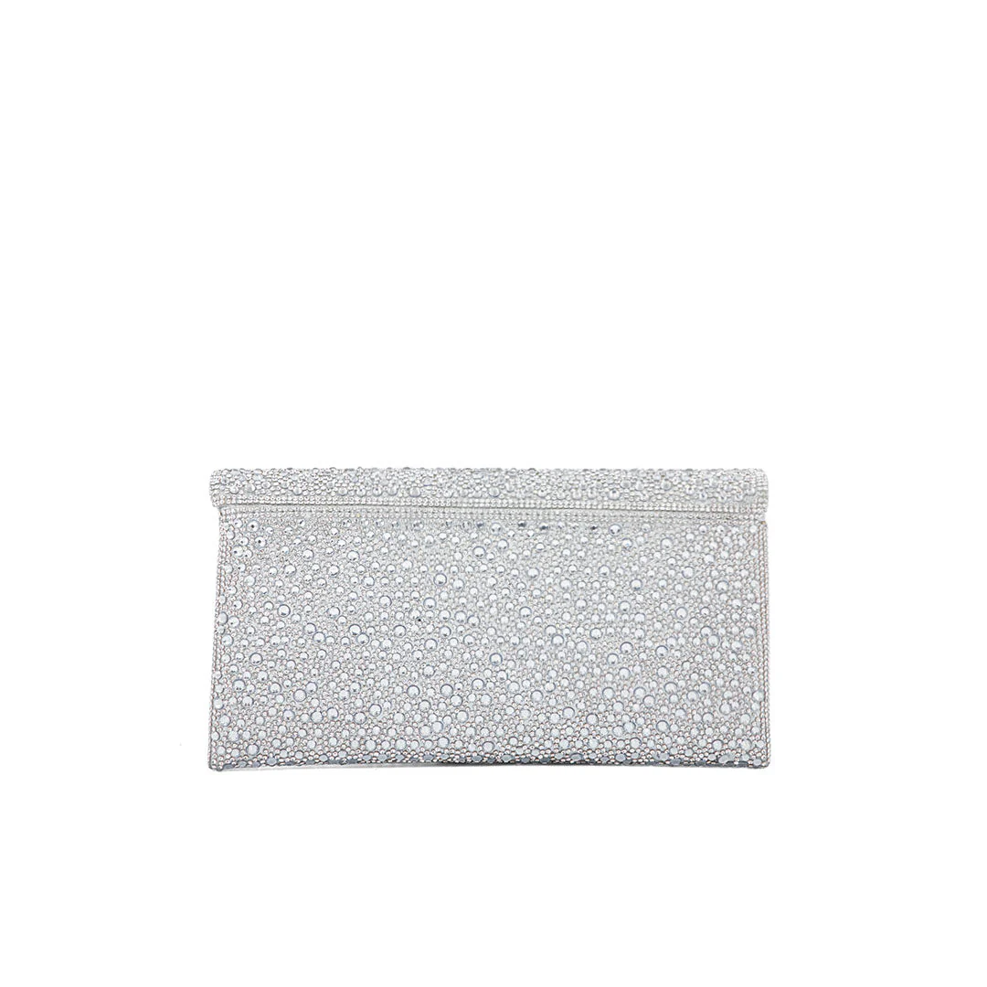 Silver Bridal Clutch P24323 - Image 4