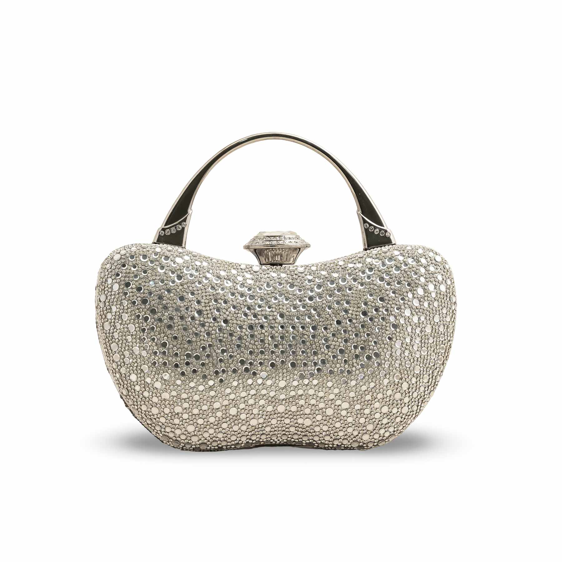 Silver Bridal Clutch P24339 - Image 4