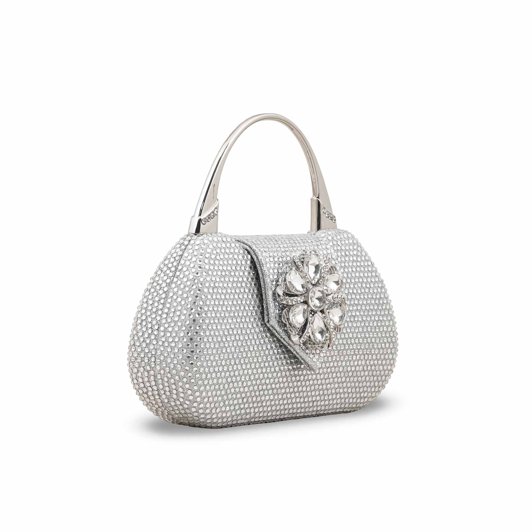 Silver Bridal Clutch P24340 - Image 3