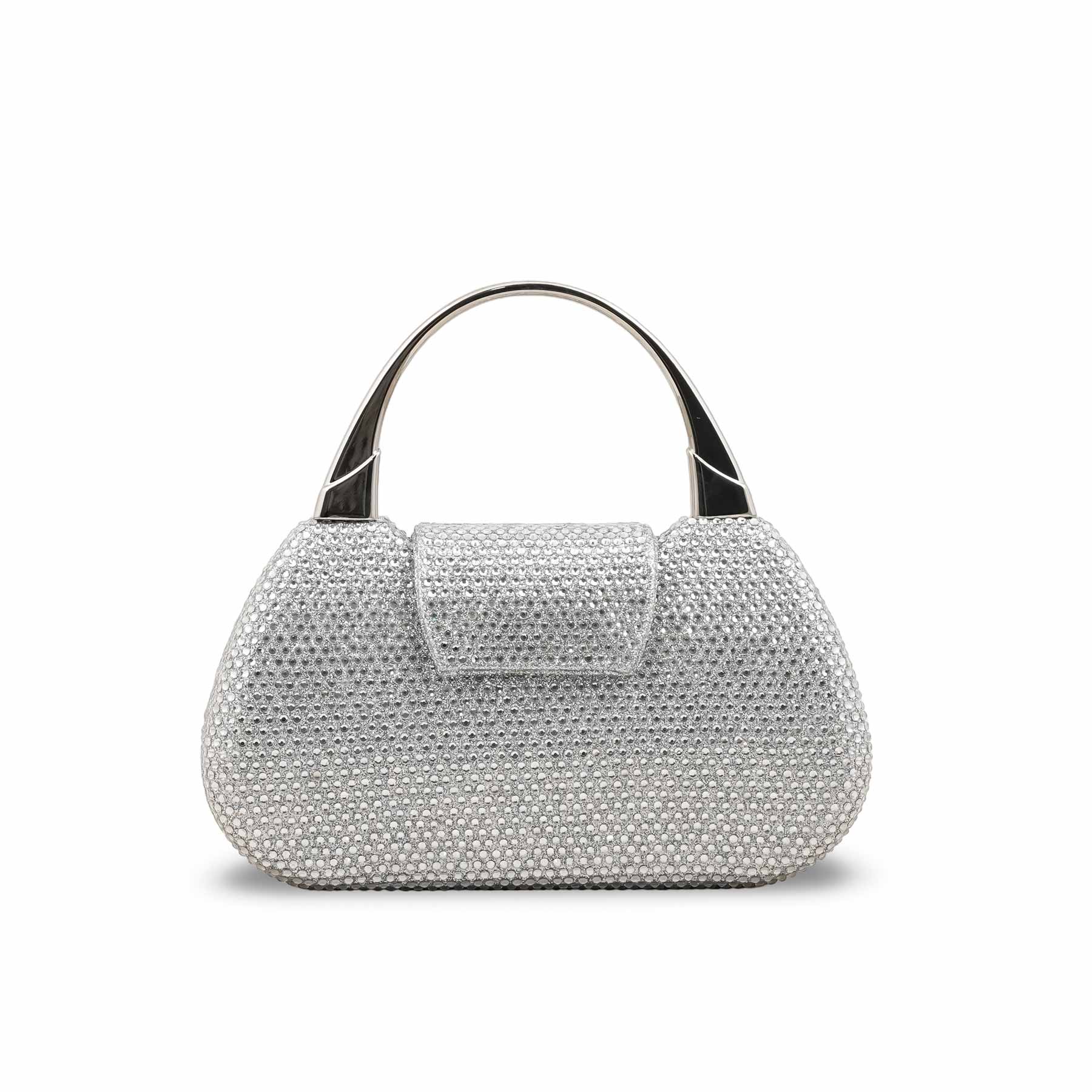Silver Bridal Clutch P24340 - Image 4