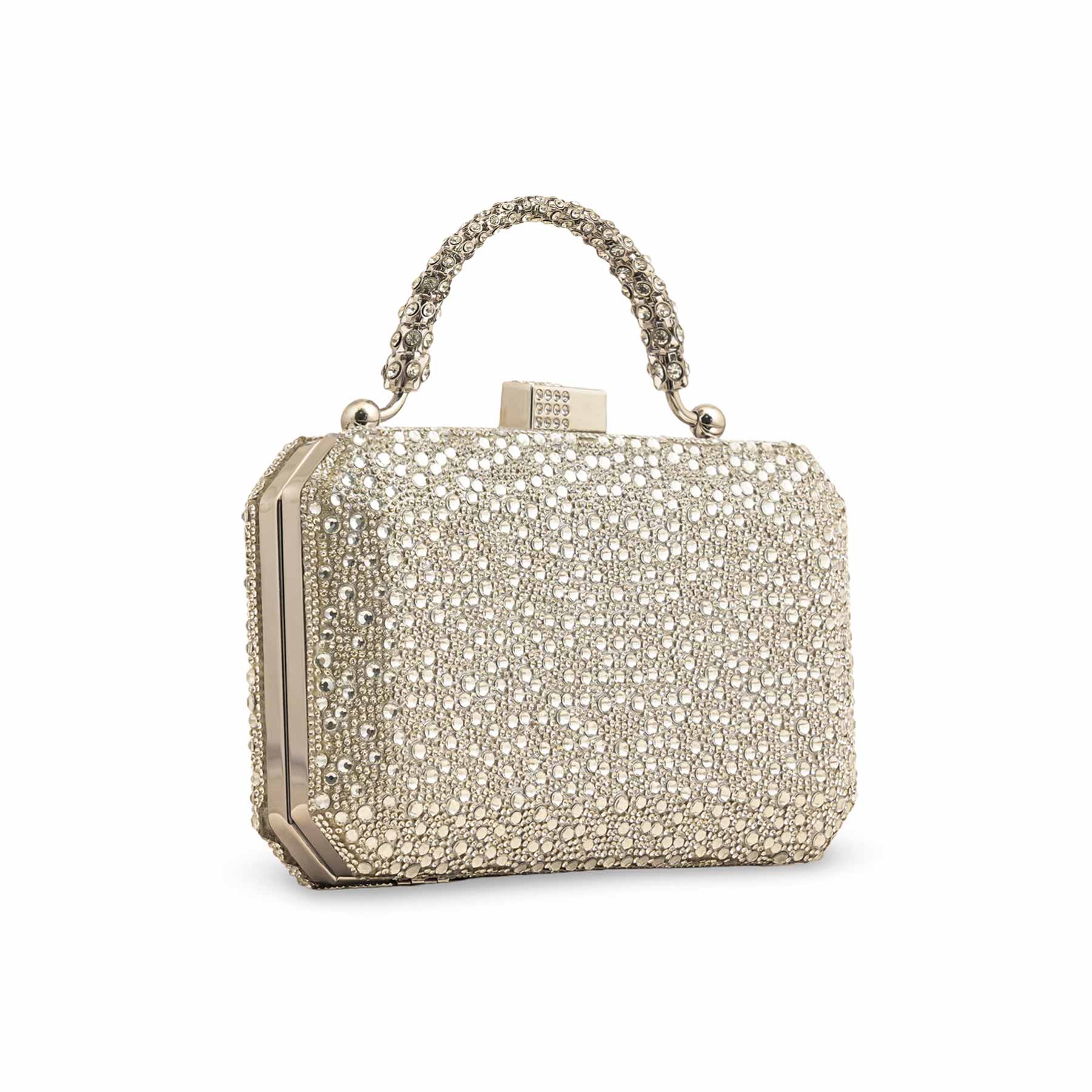 Silver Bridal Clutch P24341 - Image 3