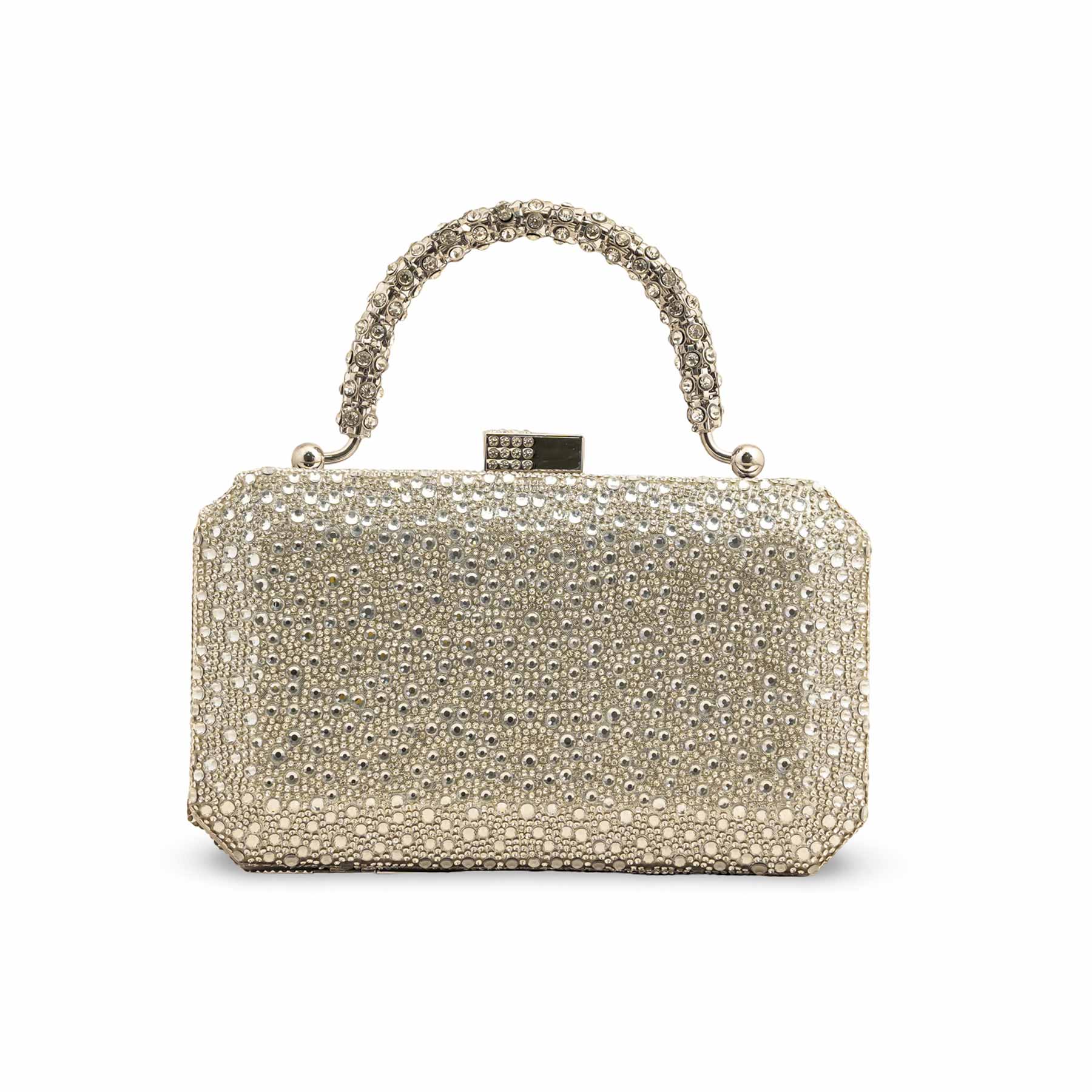 Silver Bridal Clutch P24341 - Image 4