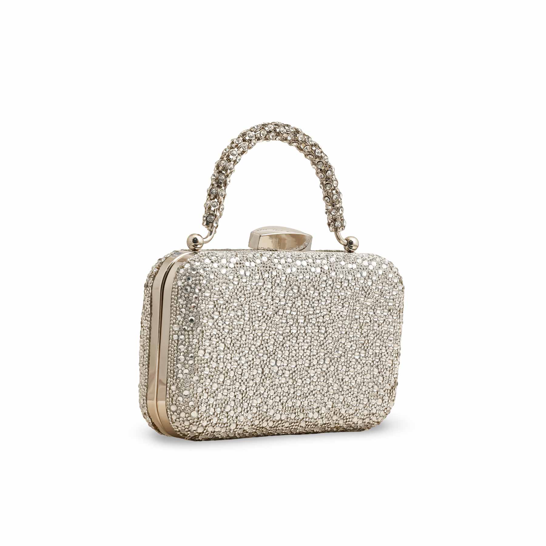 Silver Bridal Clutch P24343 - Image 3