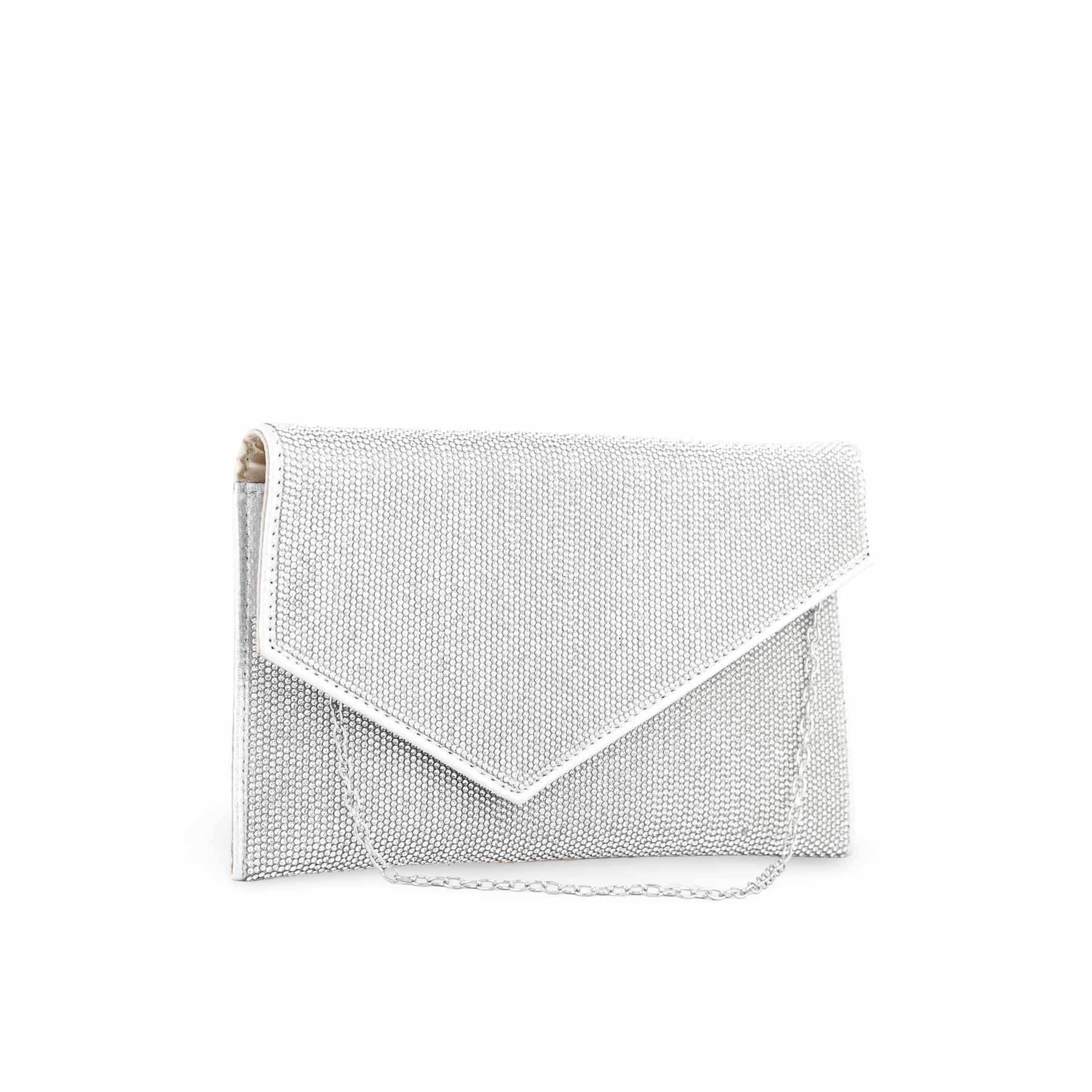 Silver Bridal Clutch P24346 - Image 3