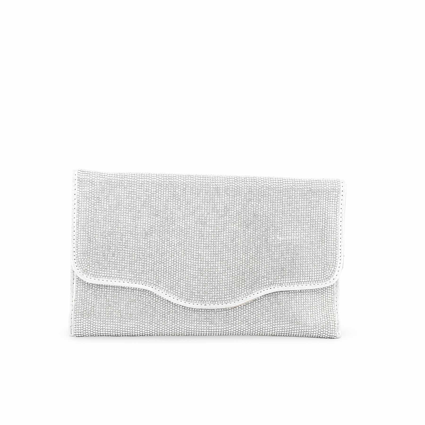 Silver Bridal Clutch P24347 - Image 2