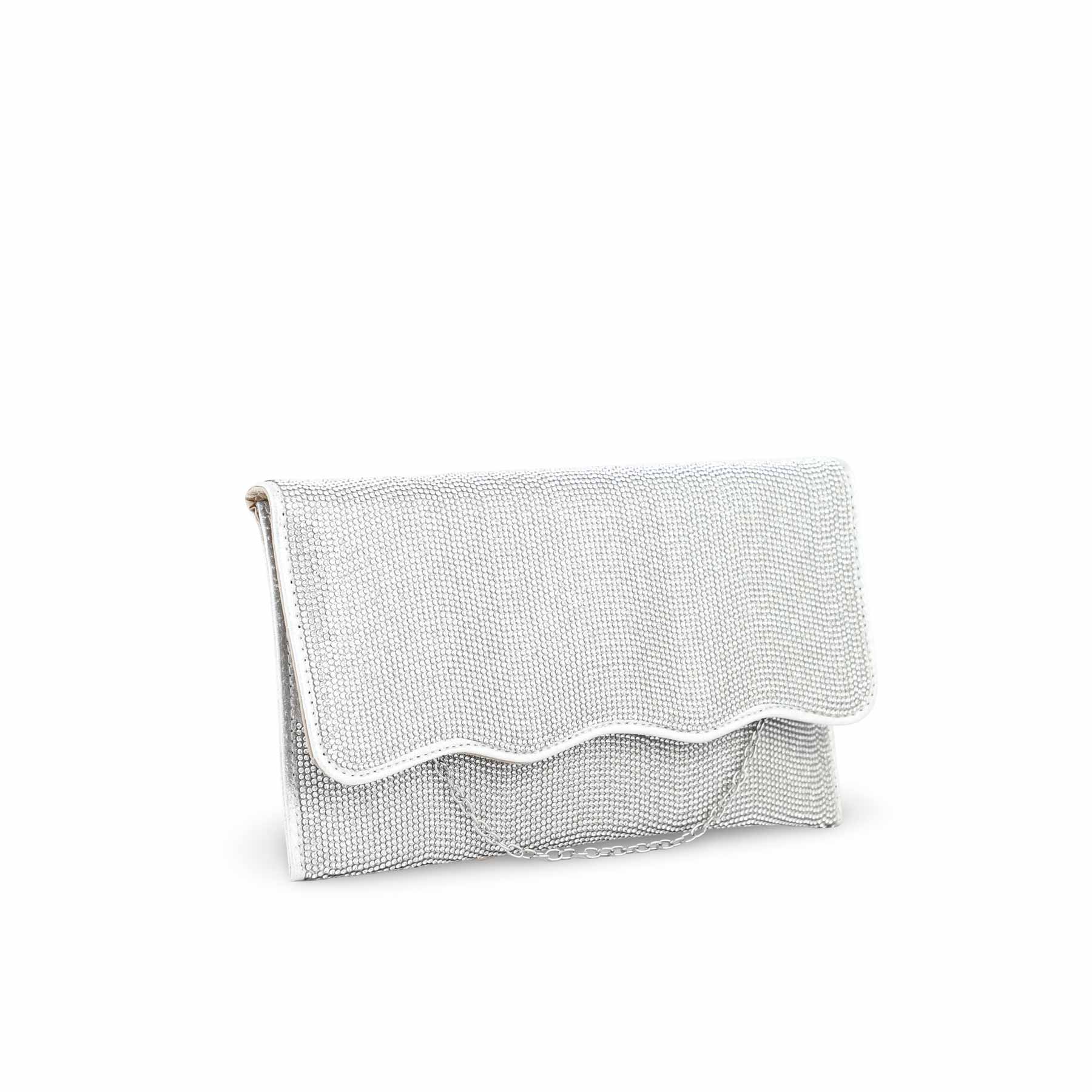 Silver Bridal Clutch P24350 - Image 3