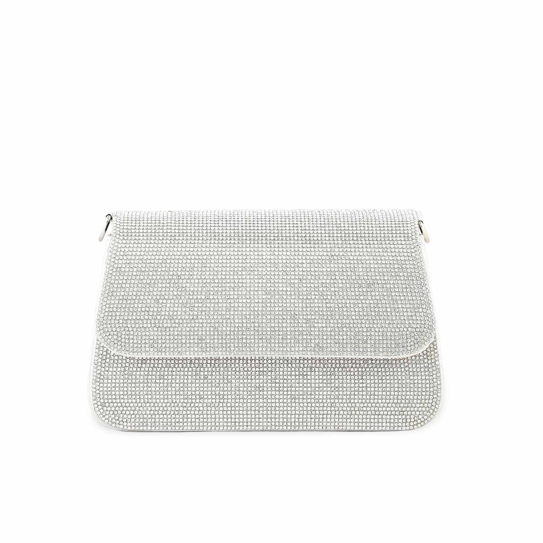 Silver Bridal Clutch P24368 - Image 2