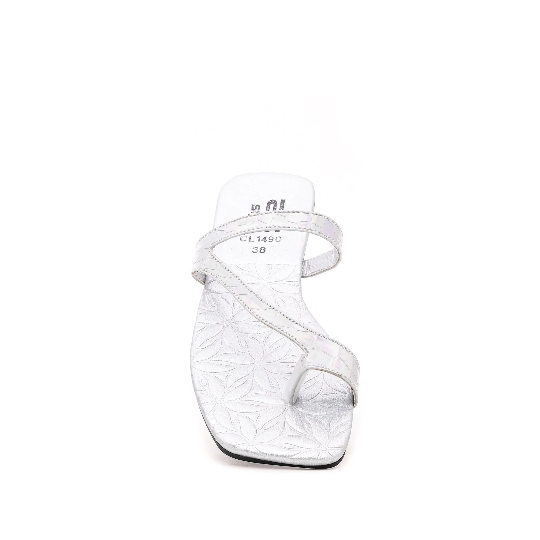 Silver Casual Chappal CL1490 - Image 3