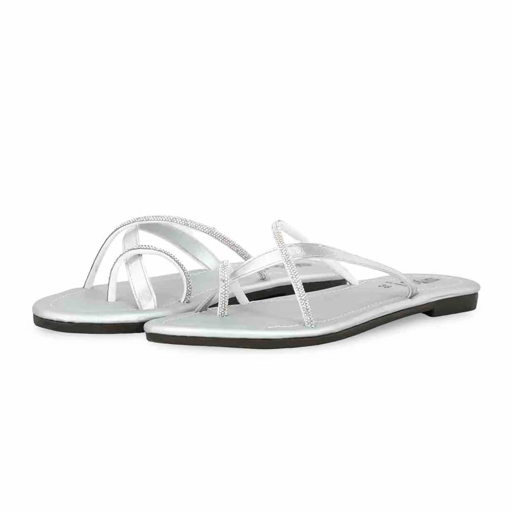 Silver Casual Chappal CL1895 - Image 3