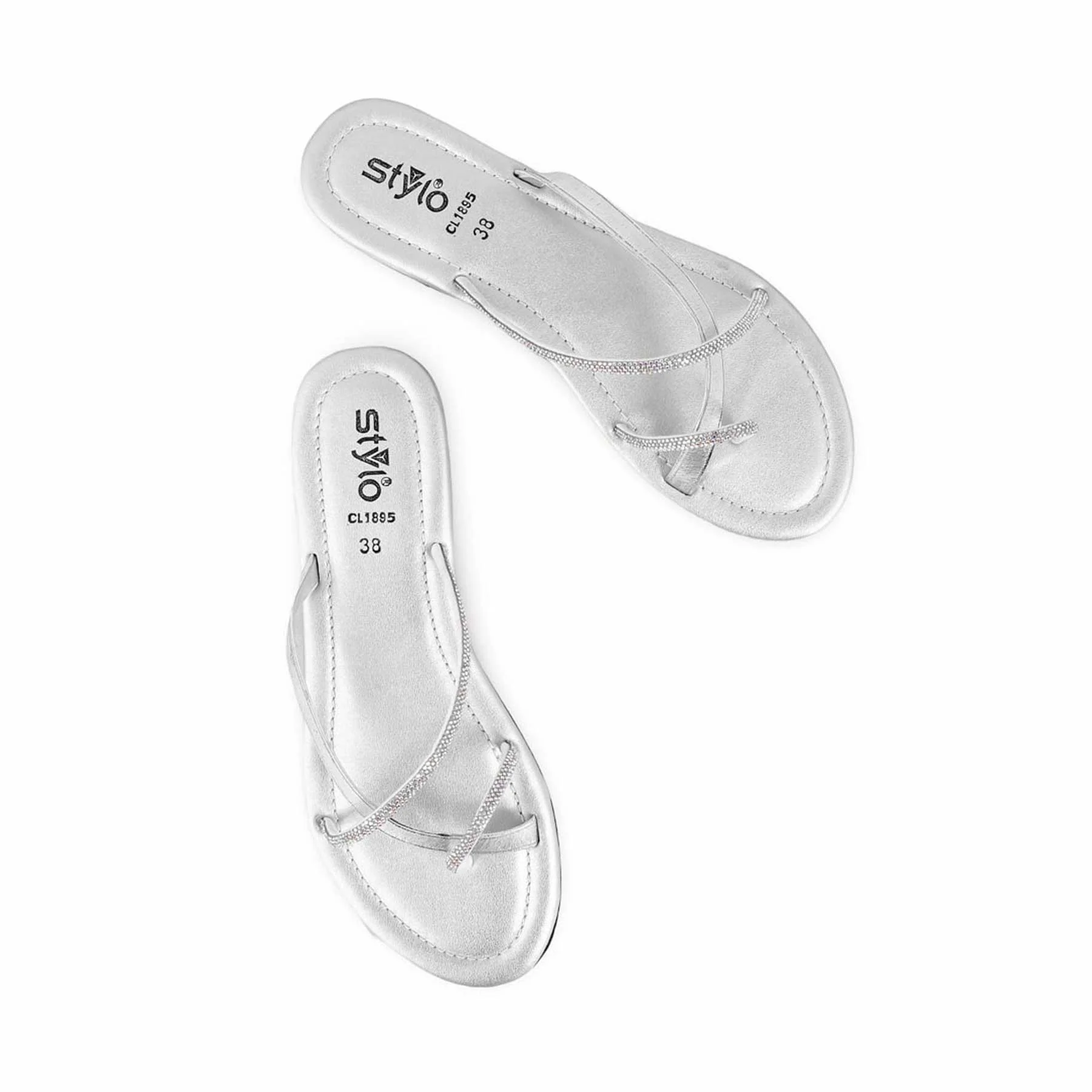 Silver Casual Chappal CL1895 - Image 5