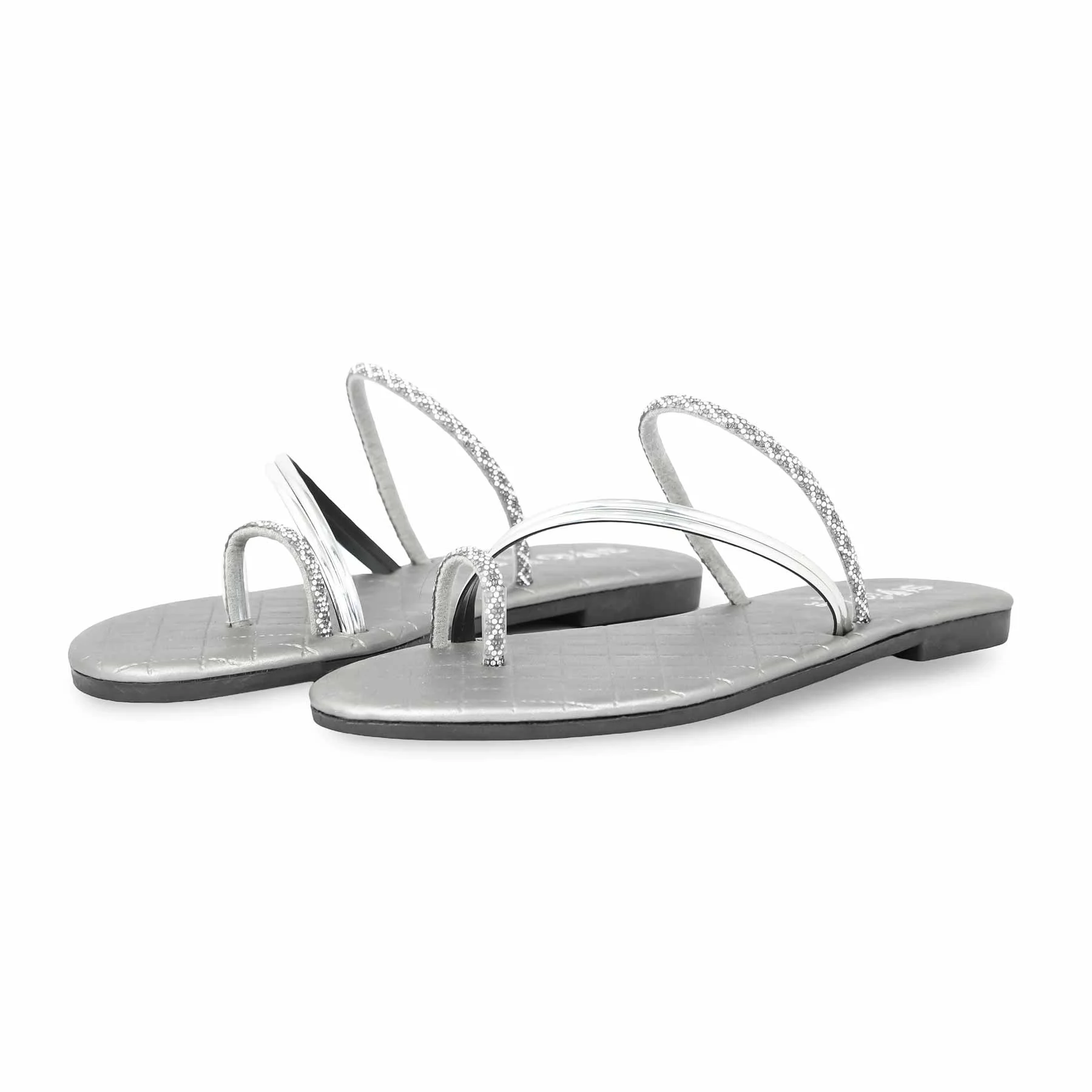 Silver Casual Chappal CL1968 - Image 3