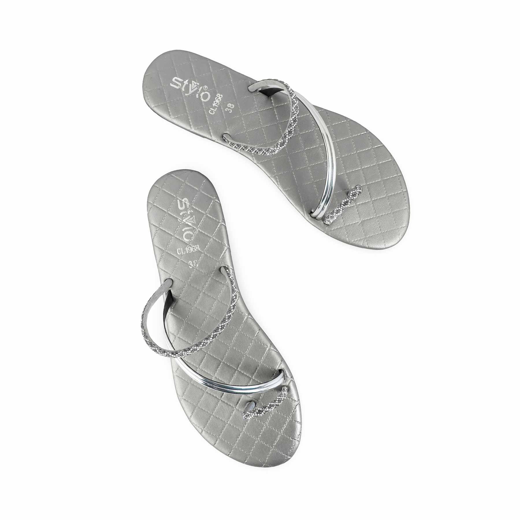 Silver Casual Chappal CL1968 - Image 5