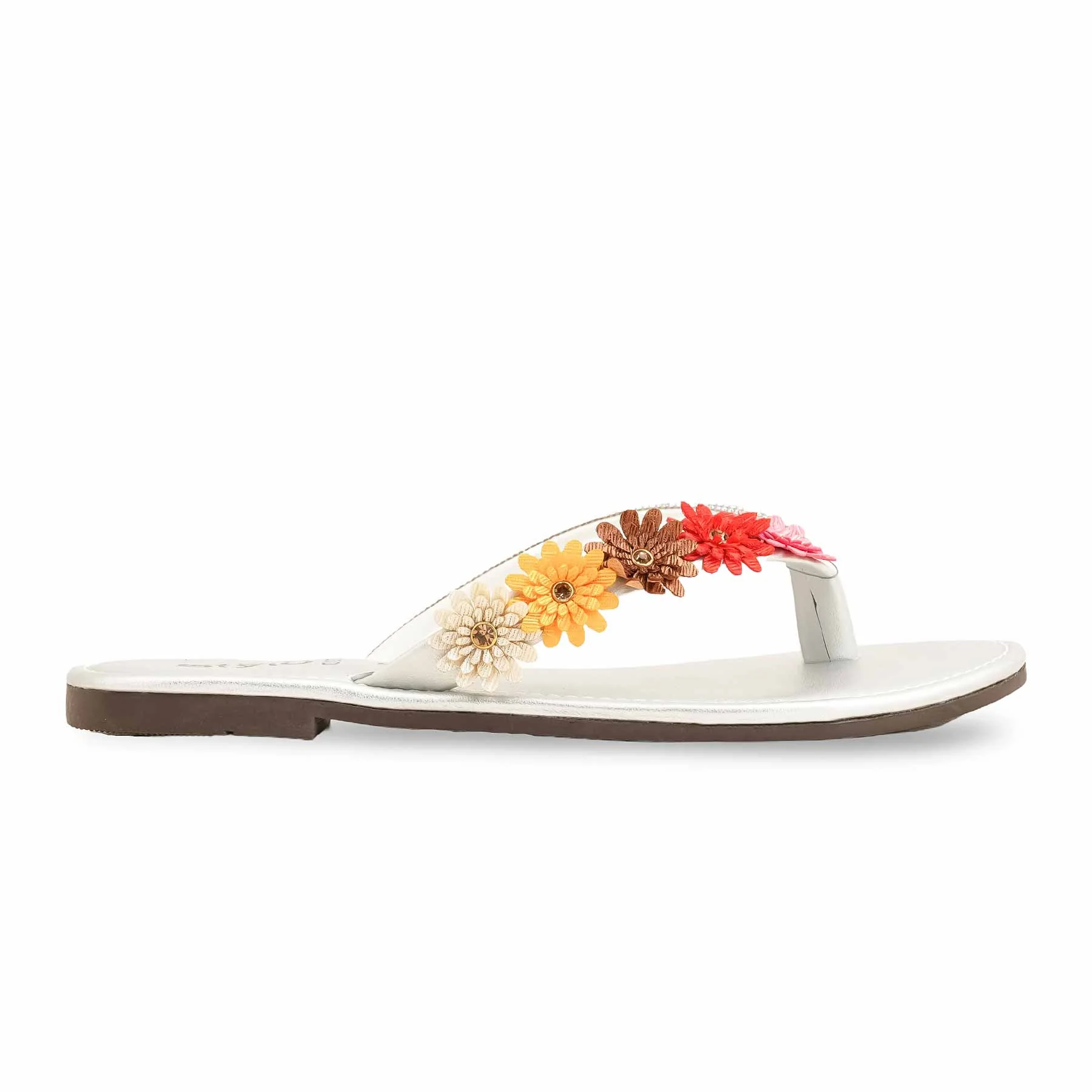 Silver Casual Chappal CL1979 - Image 2