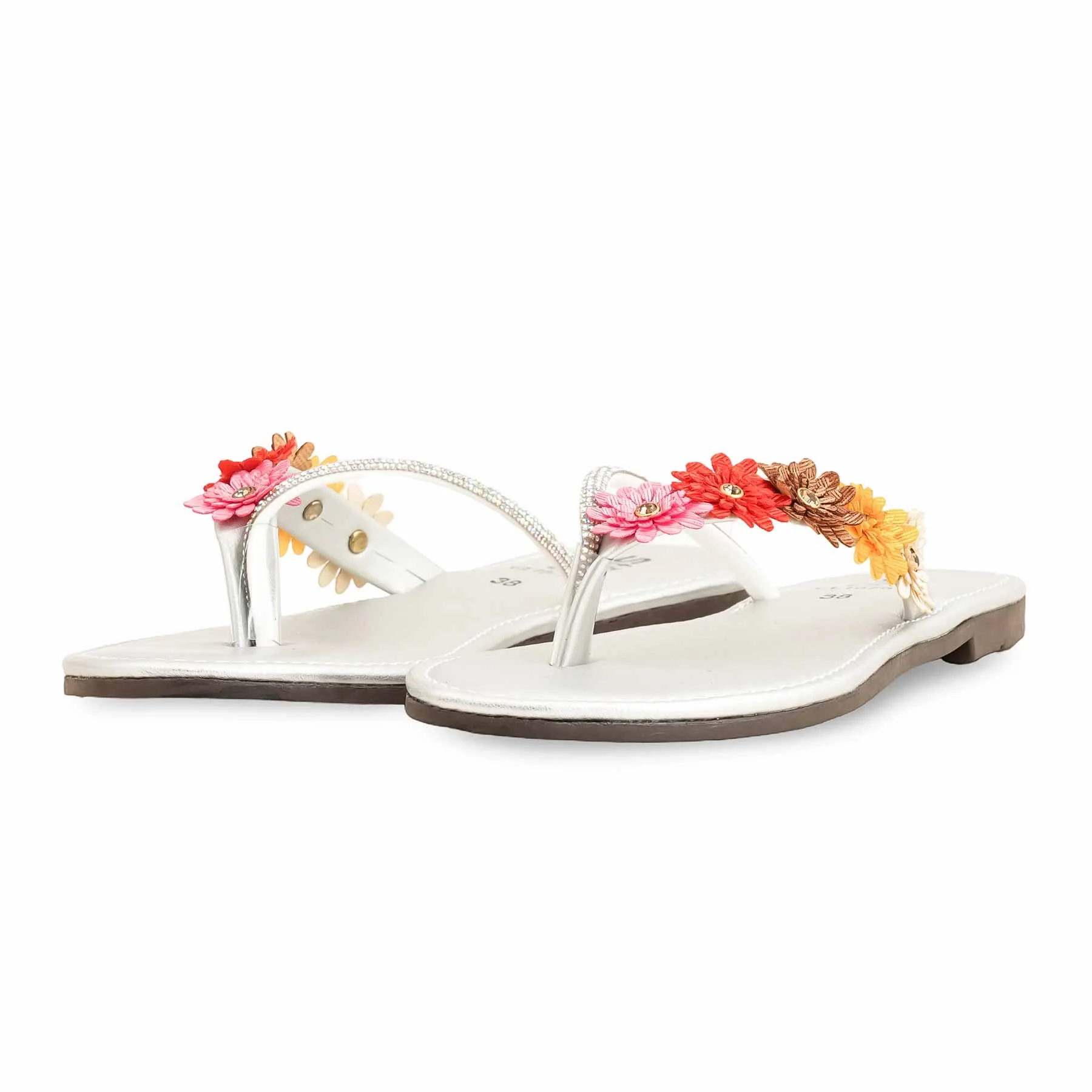 Silver Casual Chappal CL1979 - Image 3