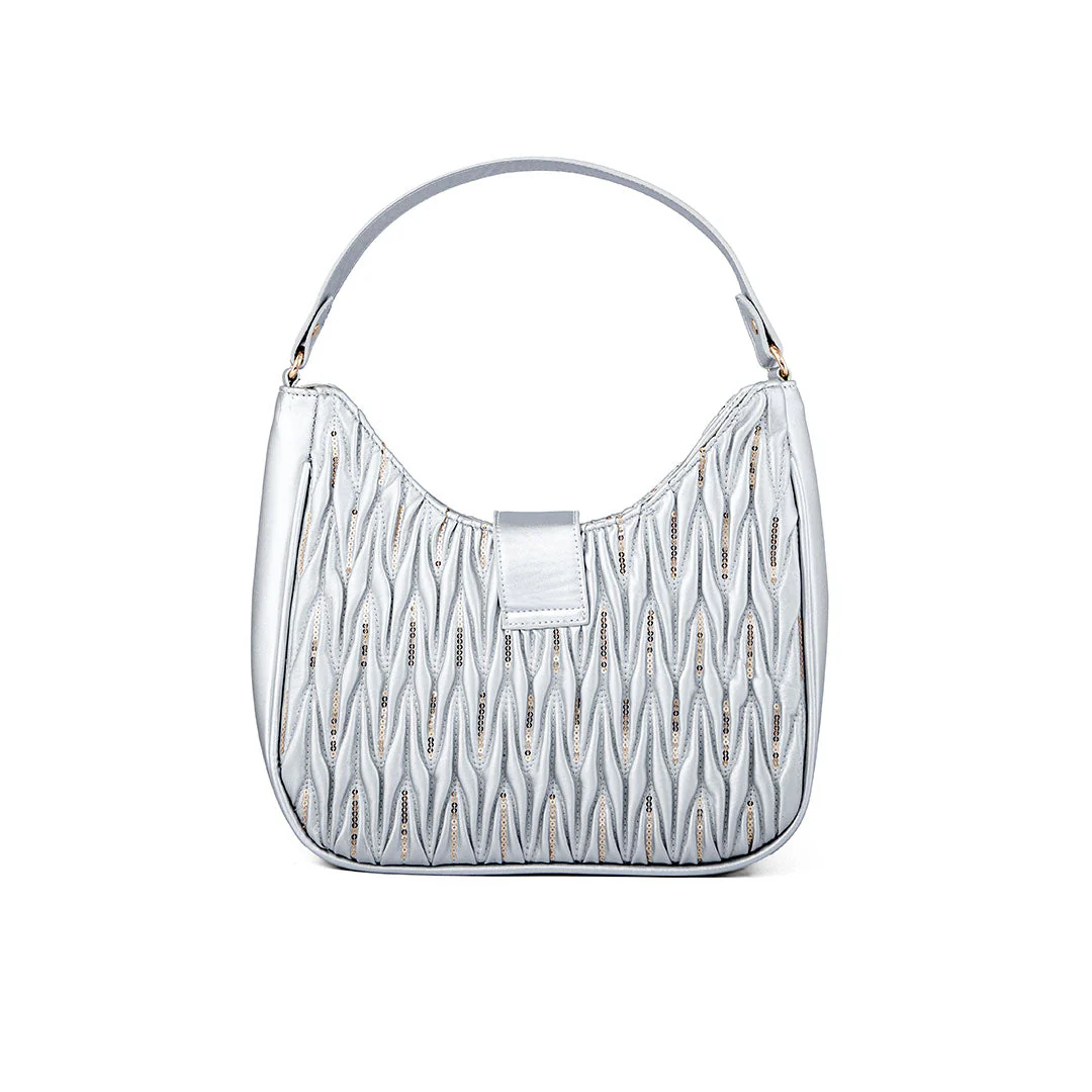 Silver Casual Hand Bag P55634 - Image 3