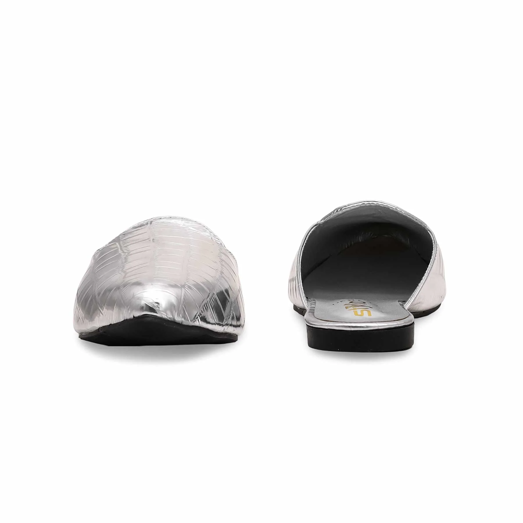 Silver Casual Mule CL1830 - Image 3