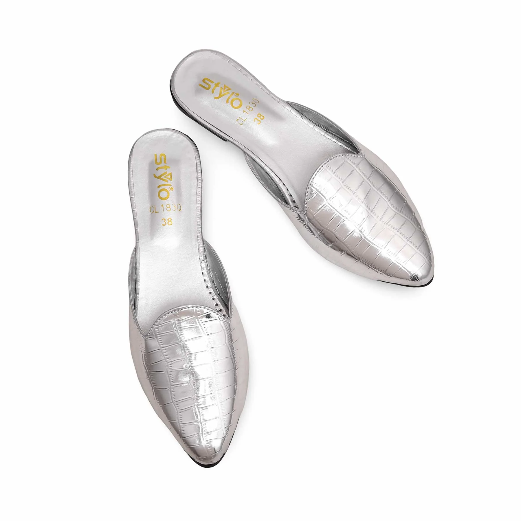 Silver Casual Mule CL1830 - Image 4