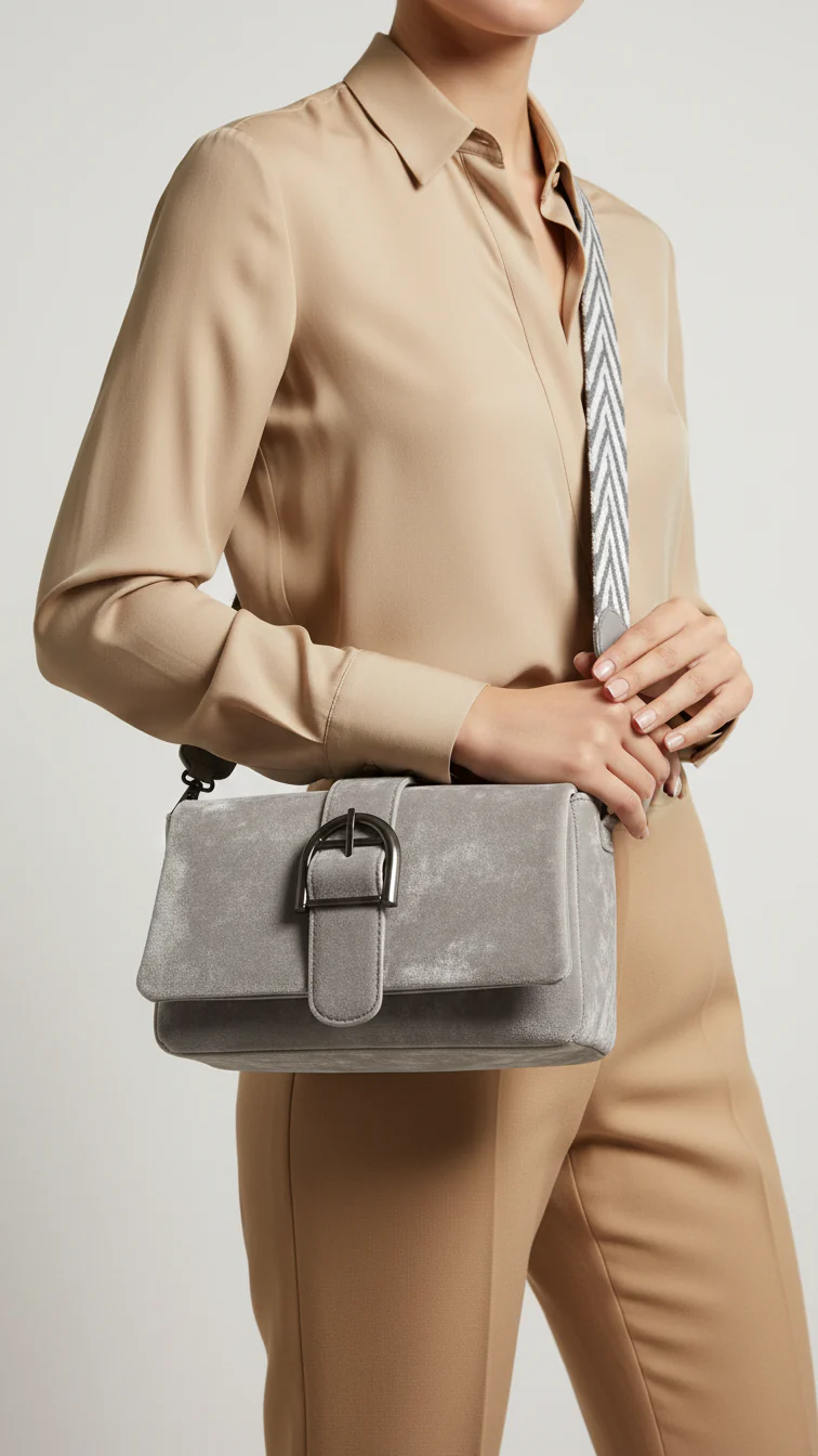 Silver Casual Pouch For Ladies P97669
