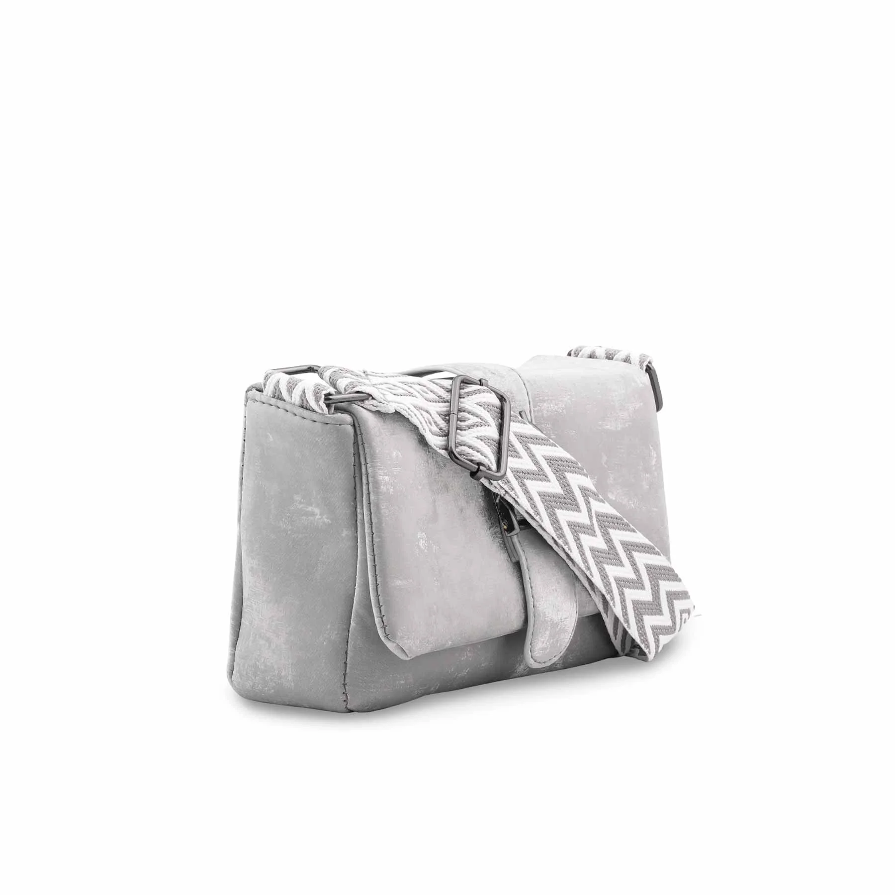 Silver Casual Pouch For Ladies P97669 - Image 3