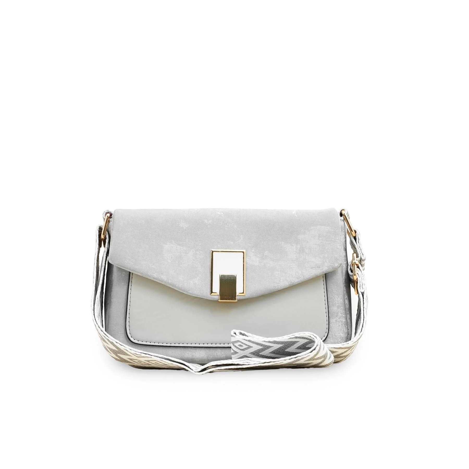 Silver Casual Pouch For Women P97612 - Image 2