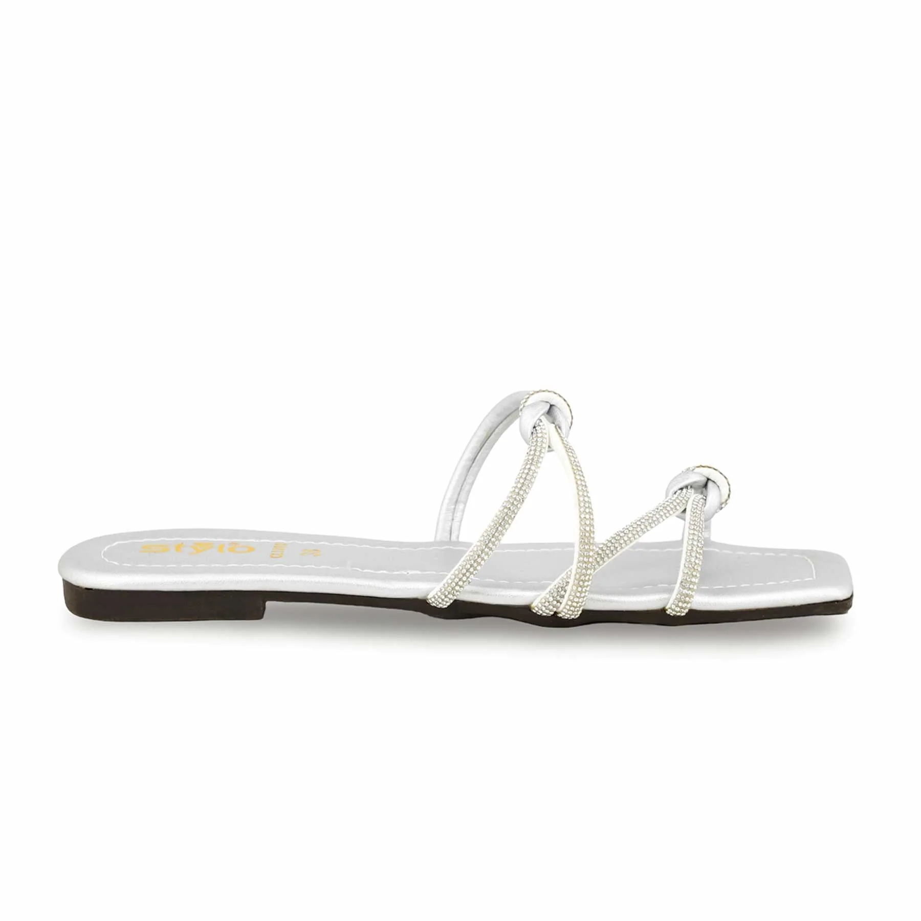 Silver Casual Slipper CL1933 - Image 2