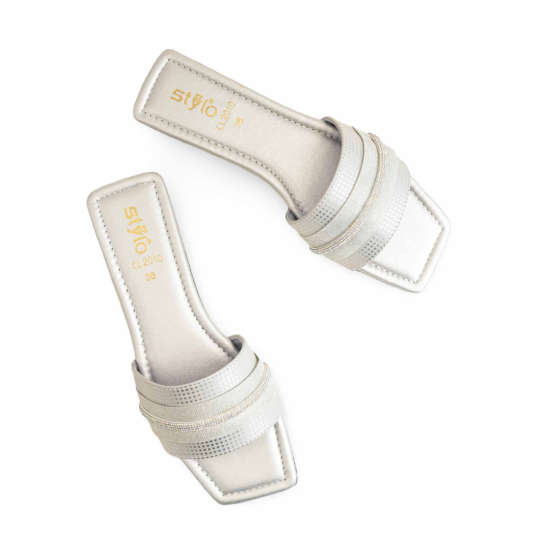 Silver Casual Slipper CL2010 - Image 5