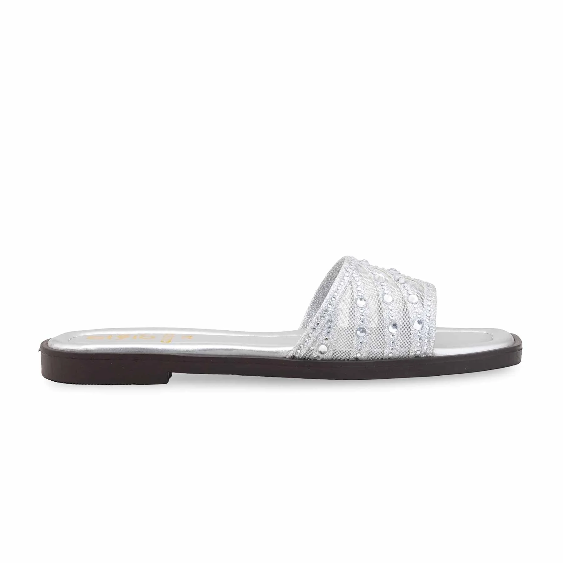 Silver Casual Slipper CL2233 - Image 2