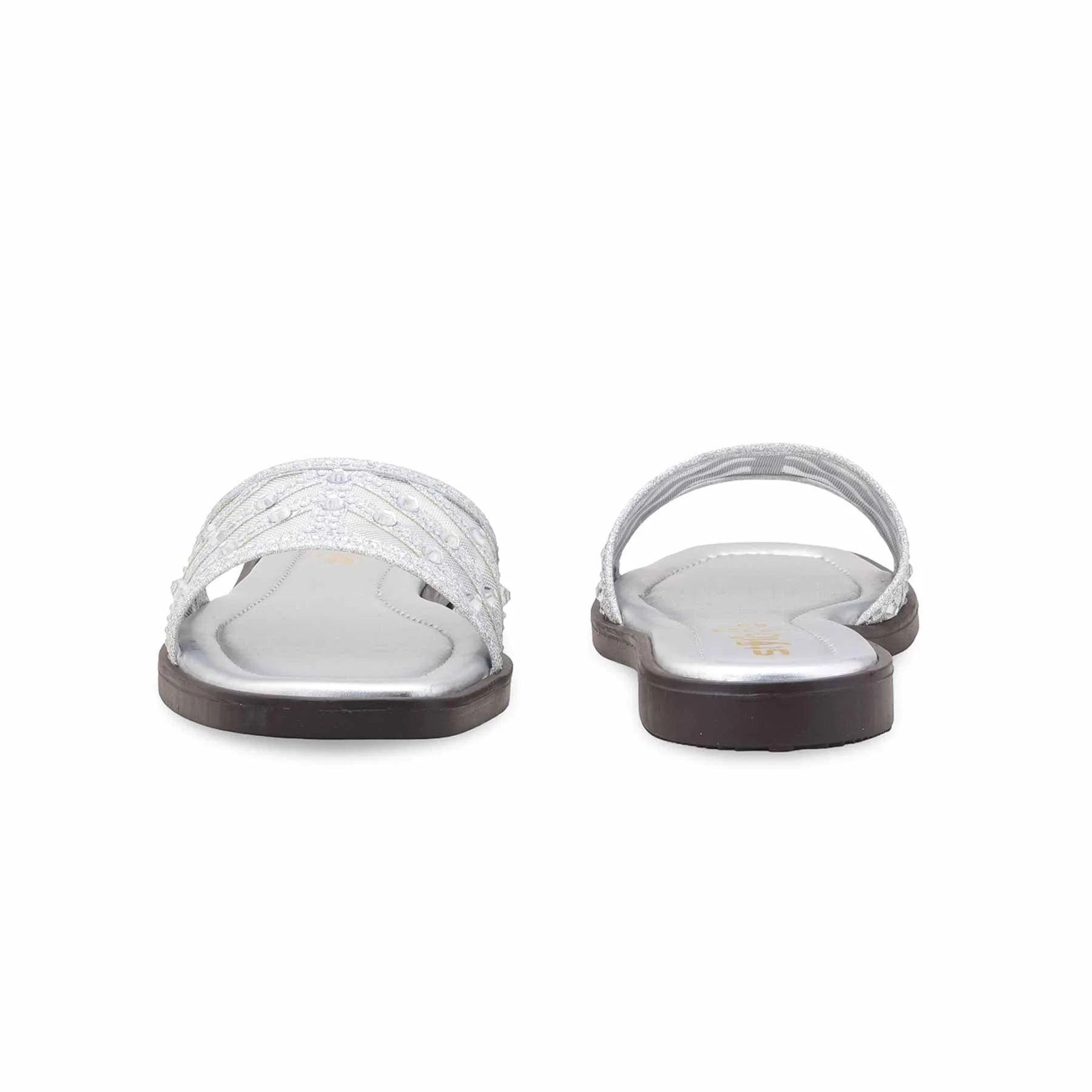 Silver Casual Slipper CL2233 - Image 4