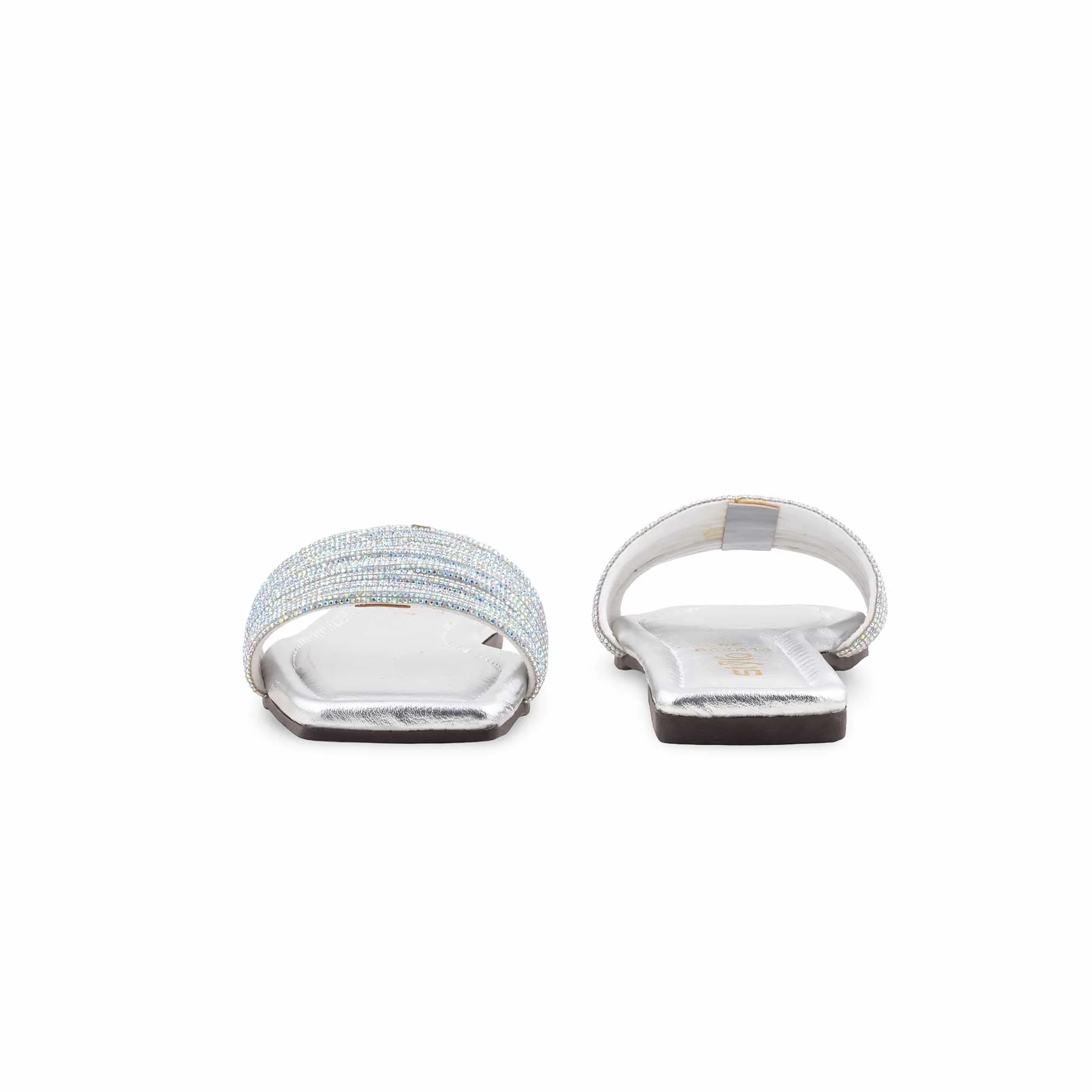 Silver Casual Slipper For Ladies CL2229 - Image 4